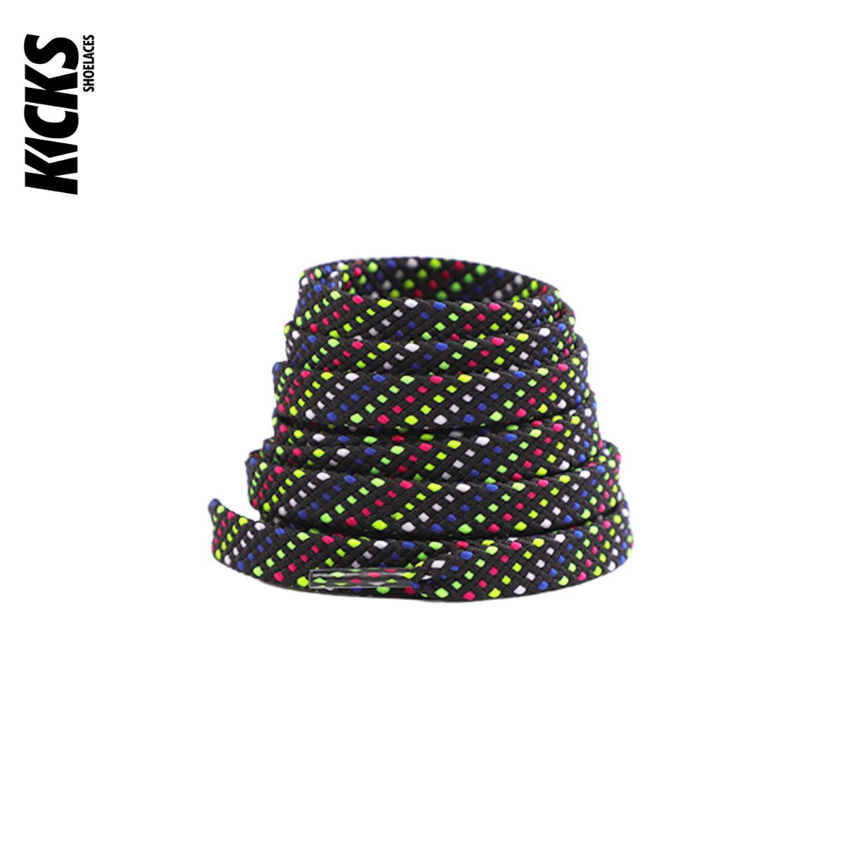 Multi-Colour-Dot-Patterned-Shoelaces