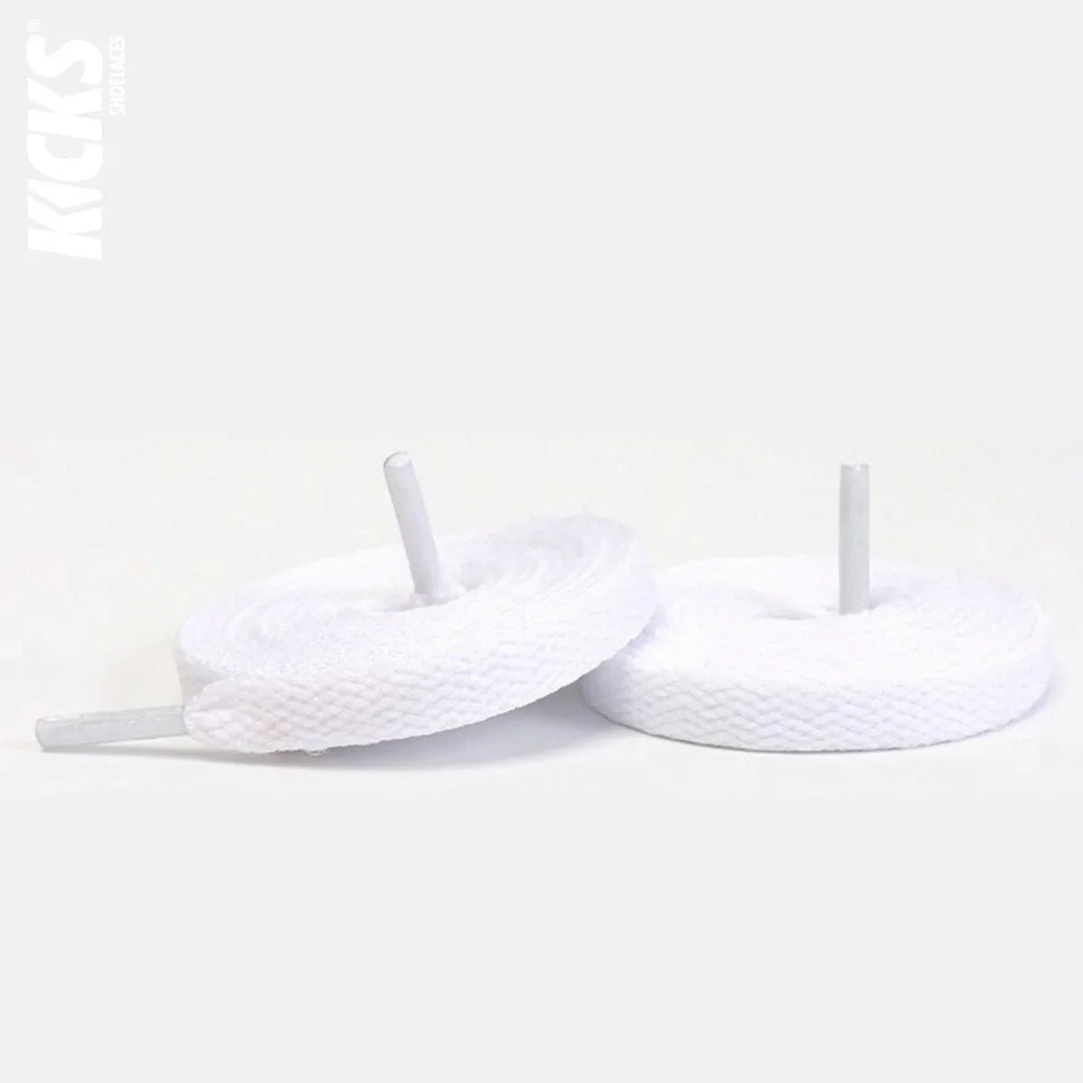 Adidas Duramo RC white replacement shoe laces by Kicks Shoelaces