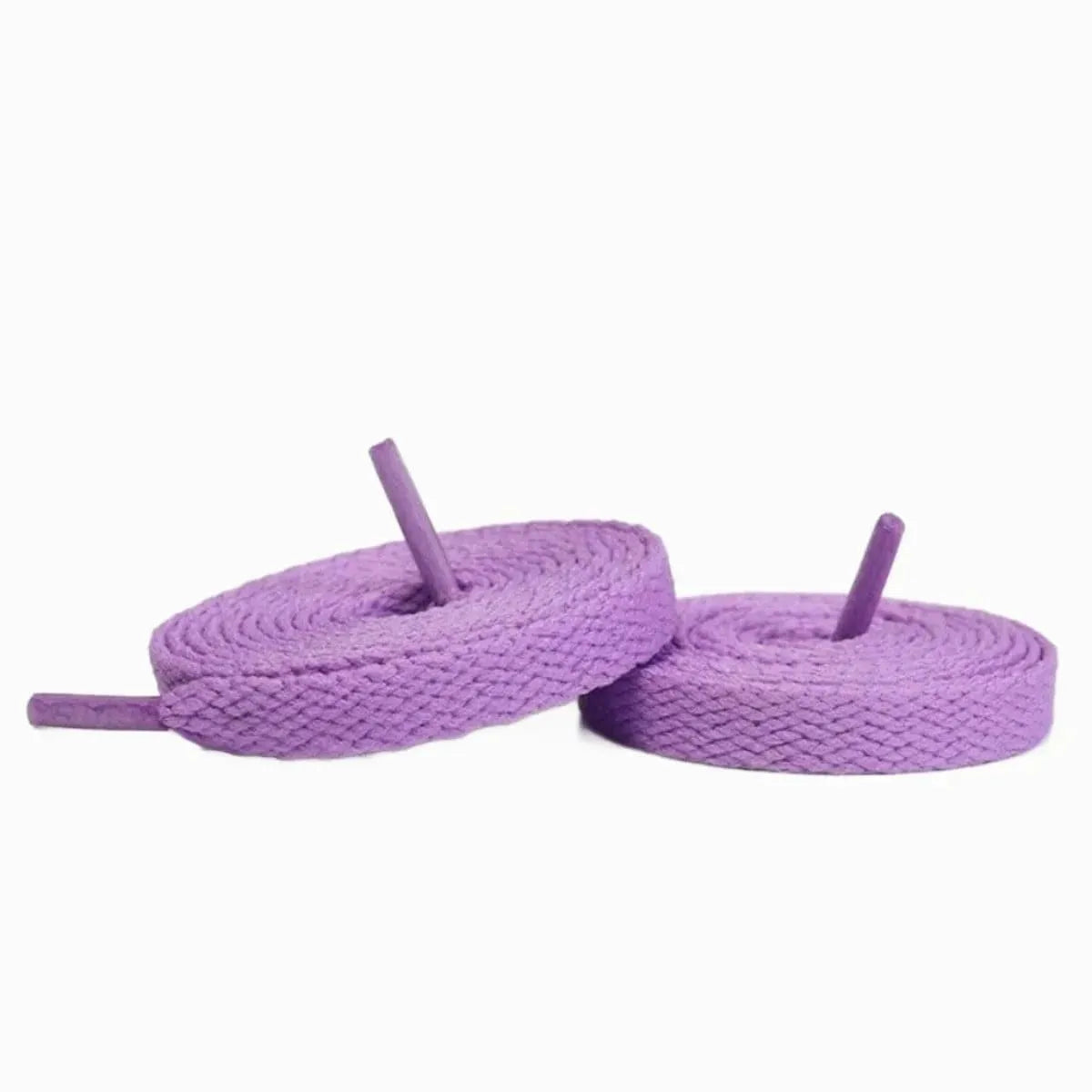 Jordan University Blue sneakers with pastel purple shoelaces for shoes, sneakers, and trainers by Kicks Shoelaces.