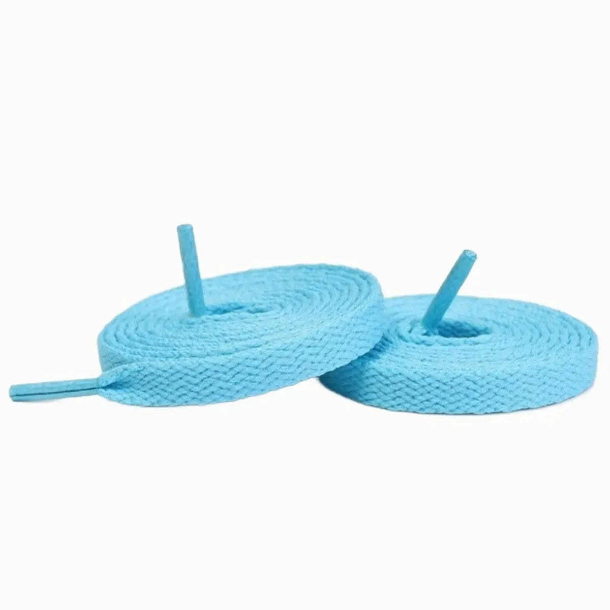 Jordan University Blue sneakers with spearmint shoelaces for shoes, sneakers, and trainers by Kicks Shoelaces.