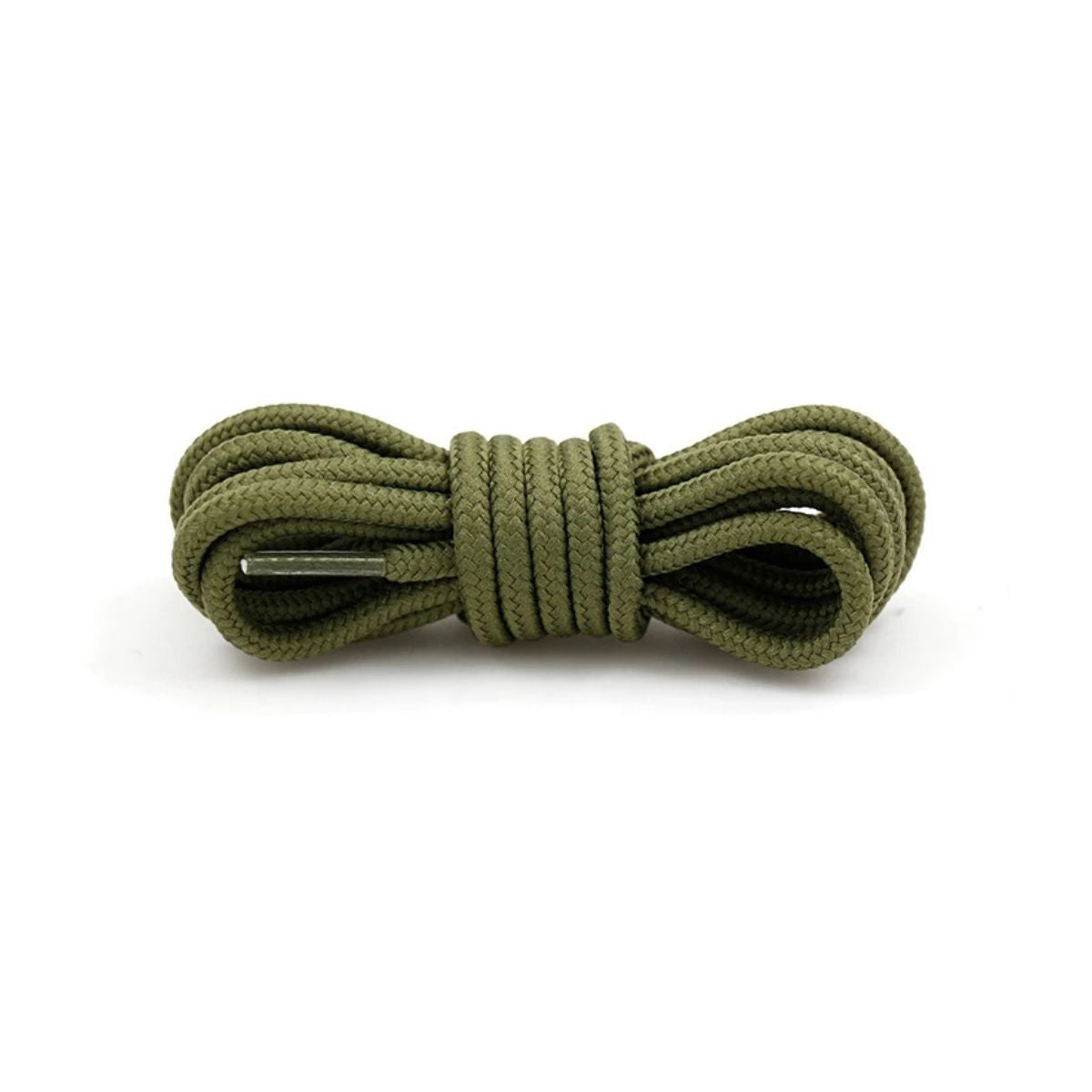 Army green replacement laces for Nike Air Max 95 sneakers, round shoelaces by Kicks Shoelaces