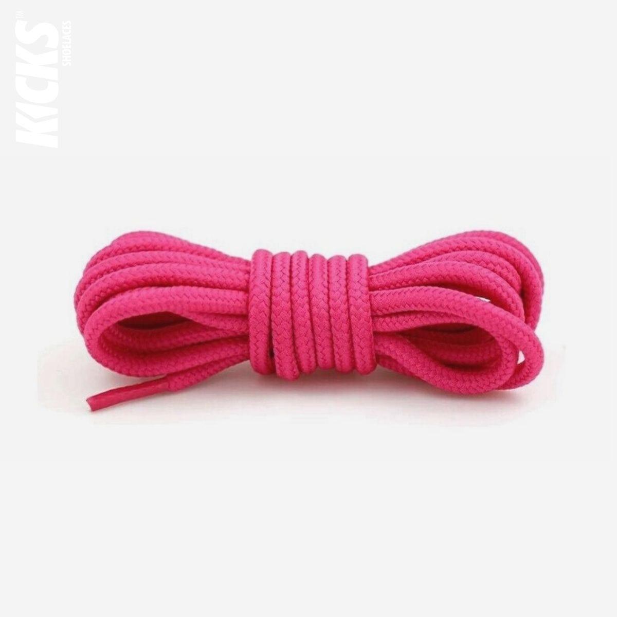 Rose pink replacement round shoelaces for Nike Air Max 97 shoes and sneakers