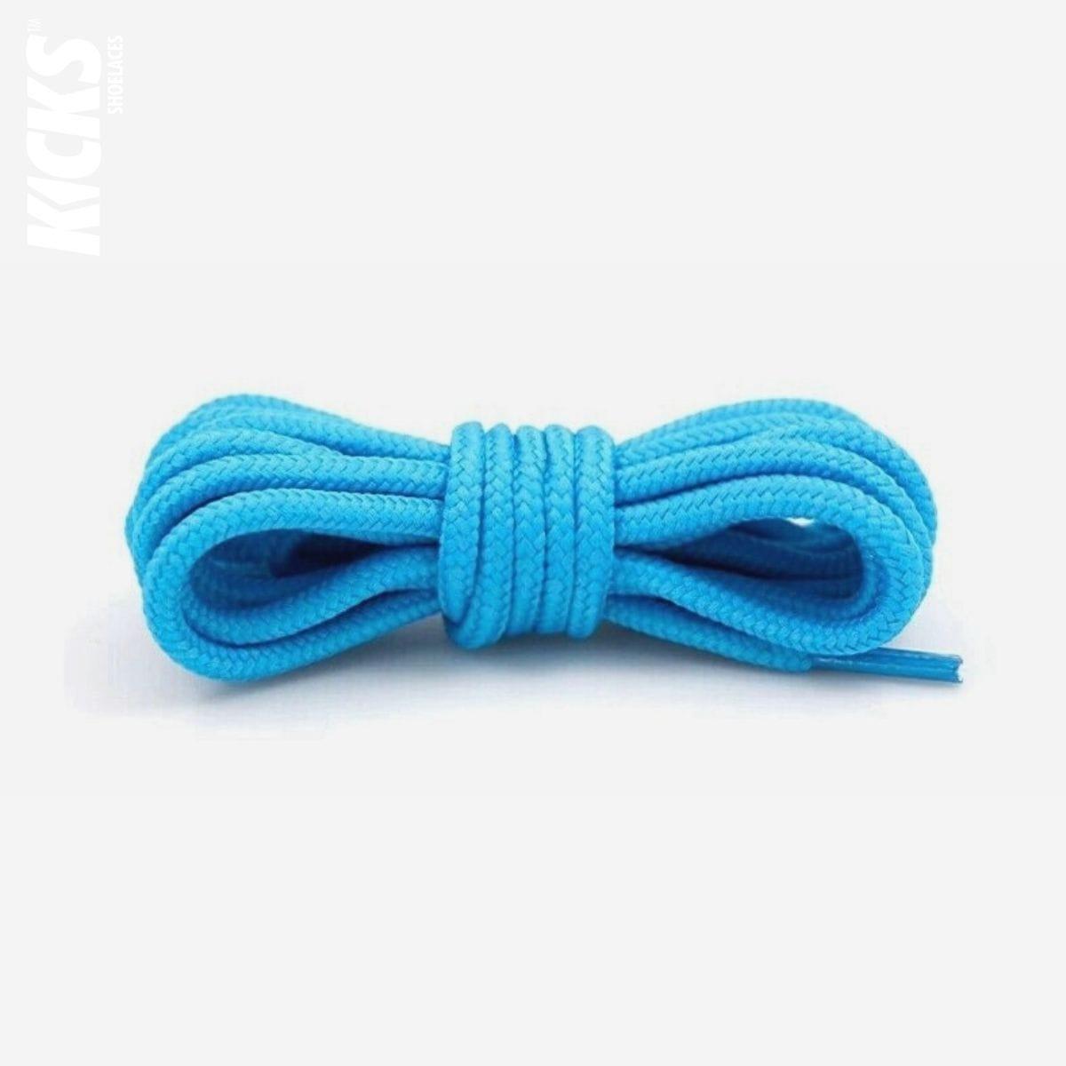 Sky blue replacement round shoelaces for Nike Air Max 97 shoes and sneakers