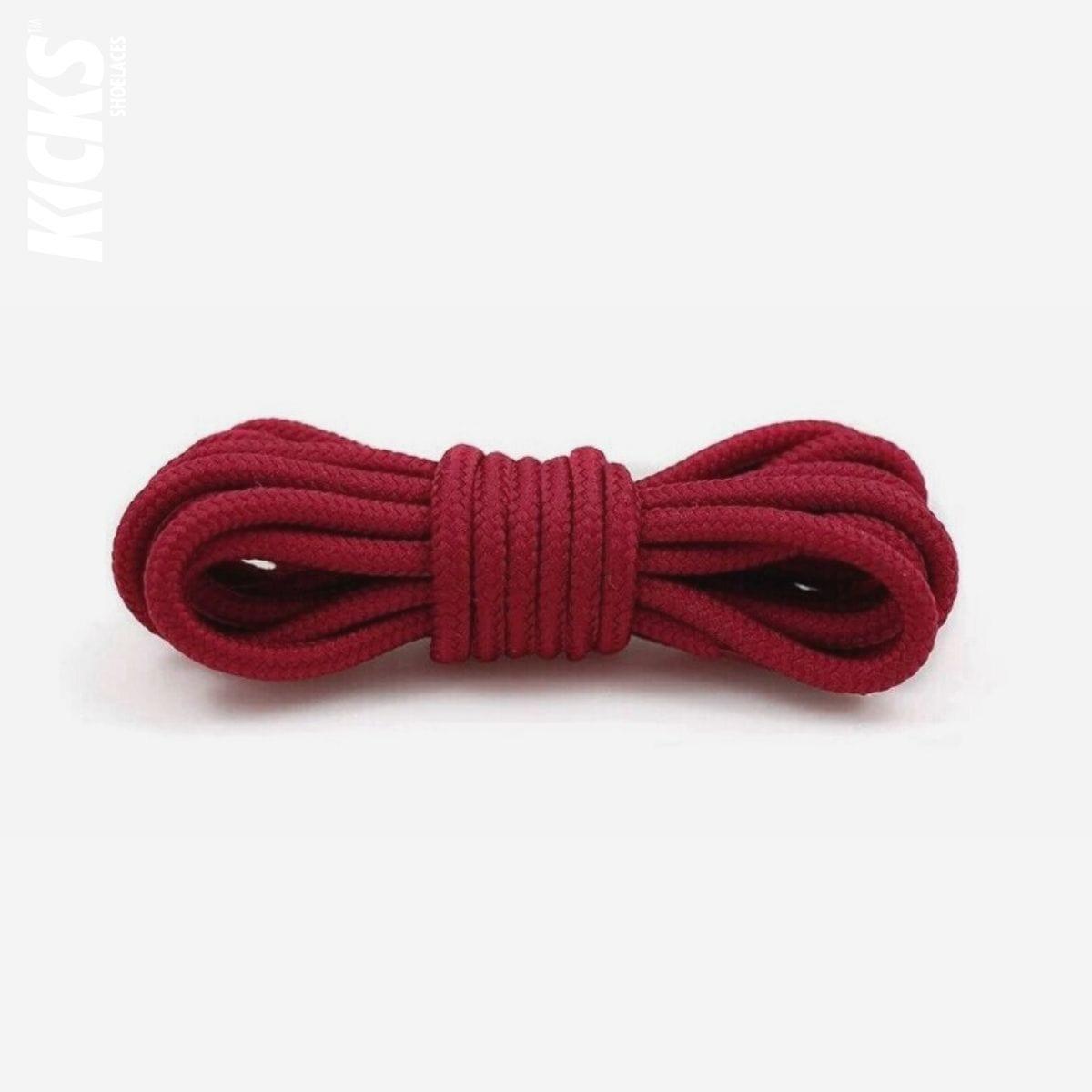 Wine red replacement round shoelaces for Nike Air Max 97 shoes and sneakers