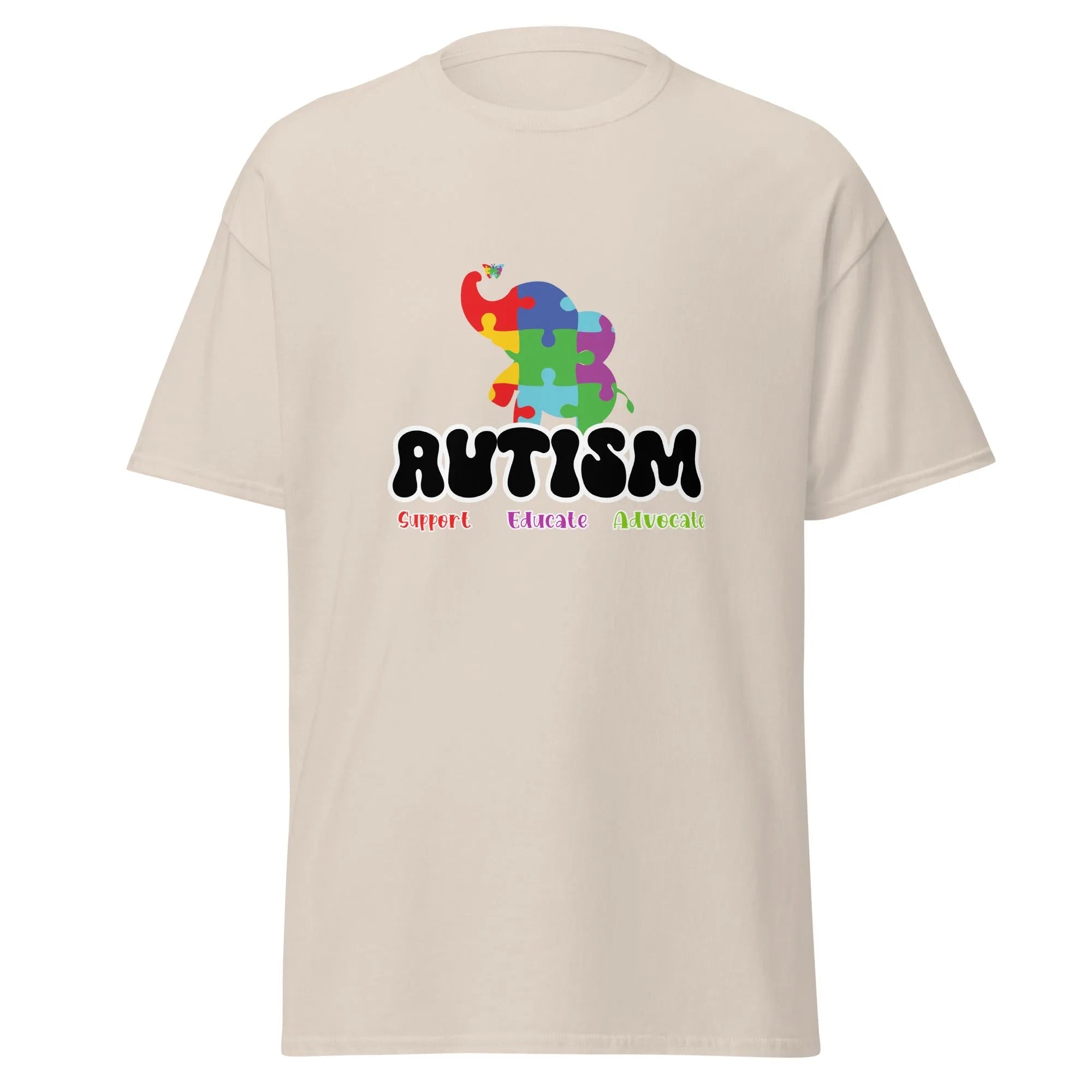 Autism Elephant Mens Custom T Shirt - Kicks Shoelaces