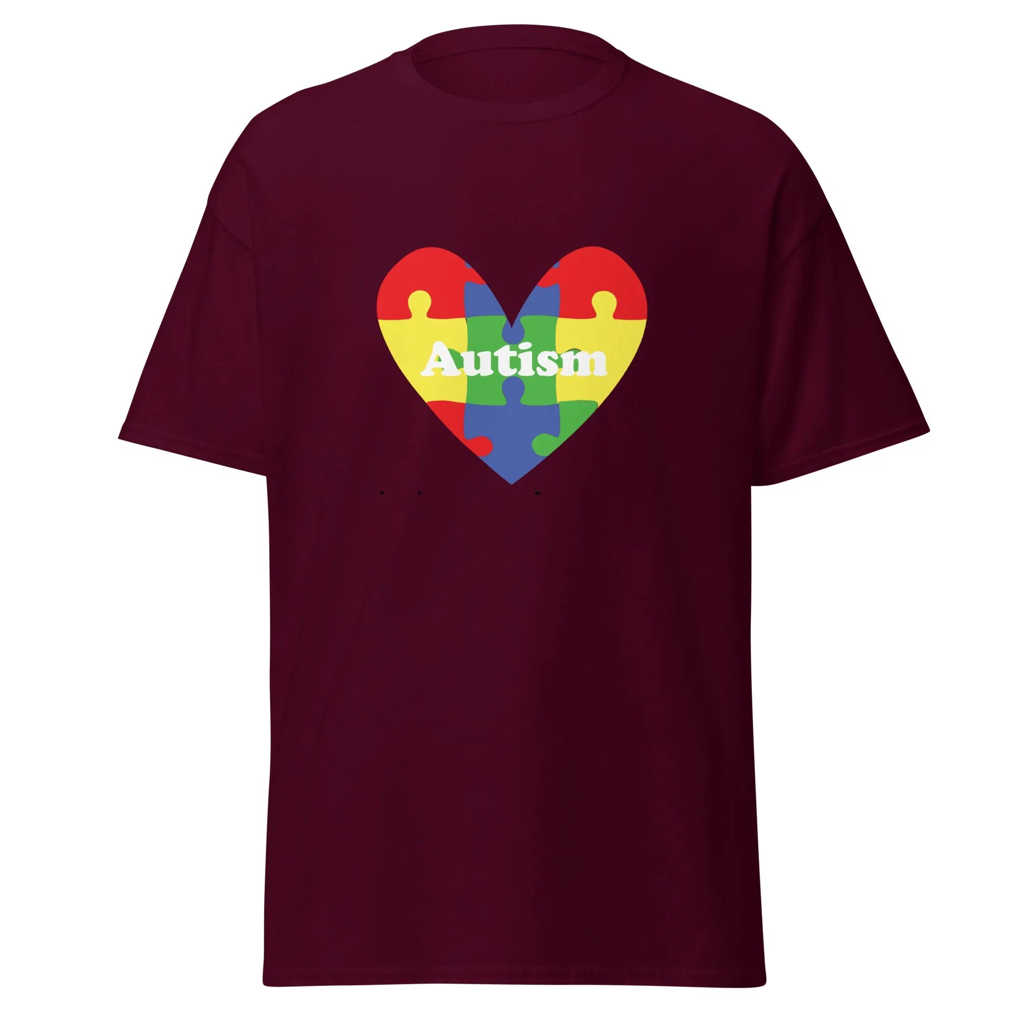 Autism Heart Mens Custom T Shirt - Kicks Shoelaces