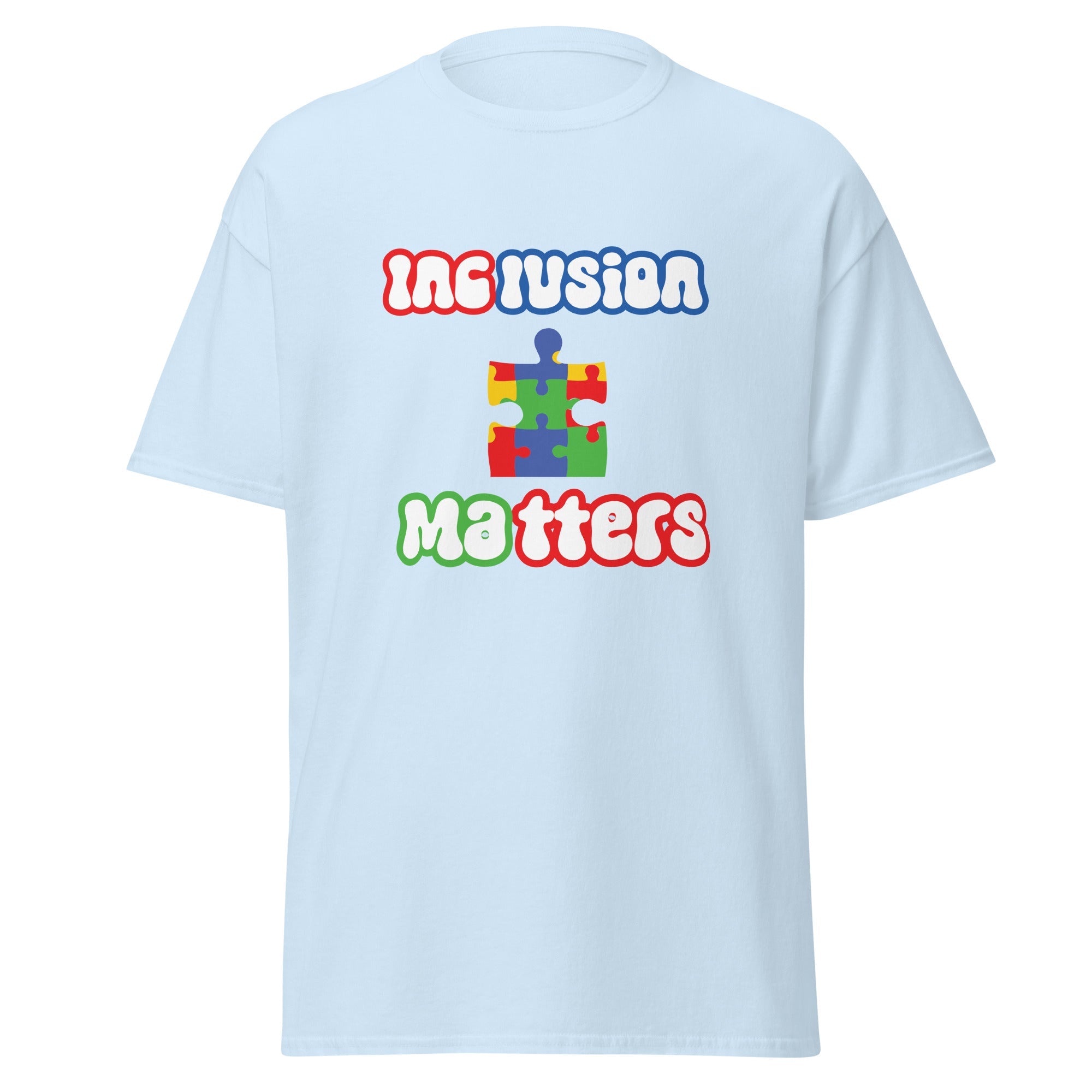 Autism Inclusion Matters Mens Custom T Shirt - Kicks Shoelaces