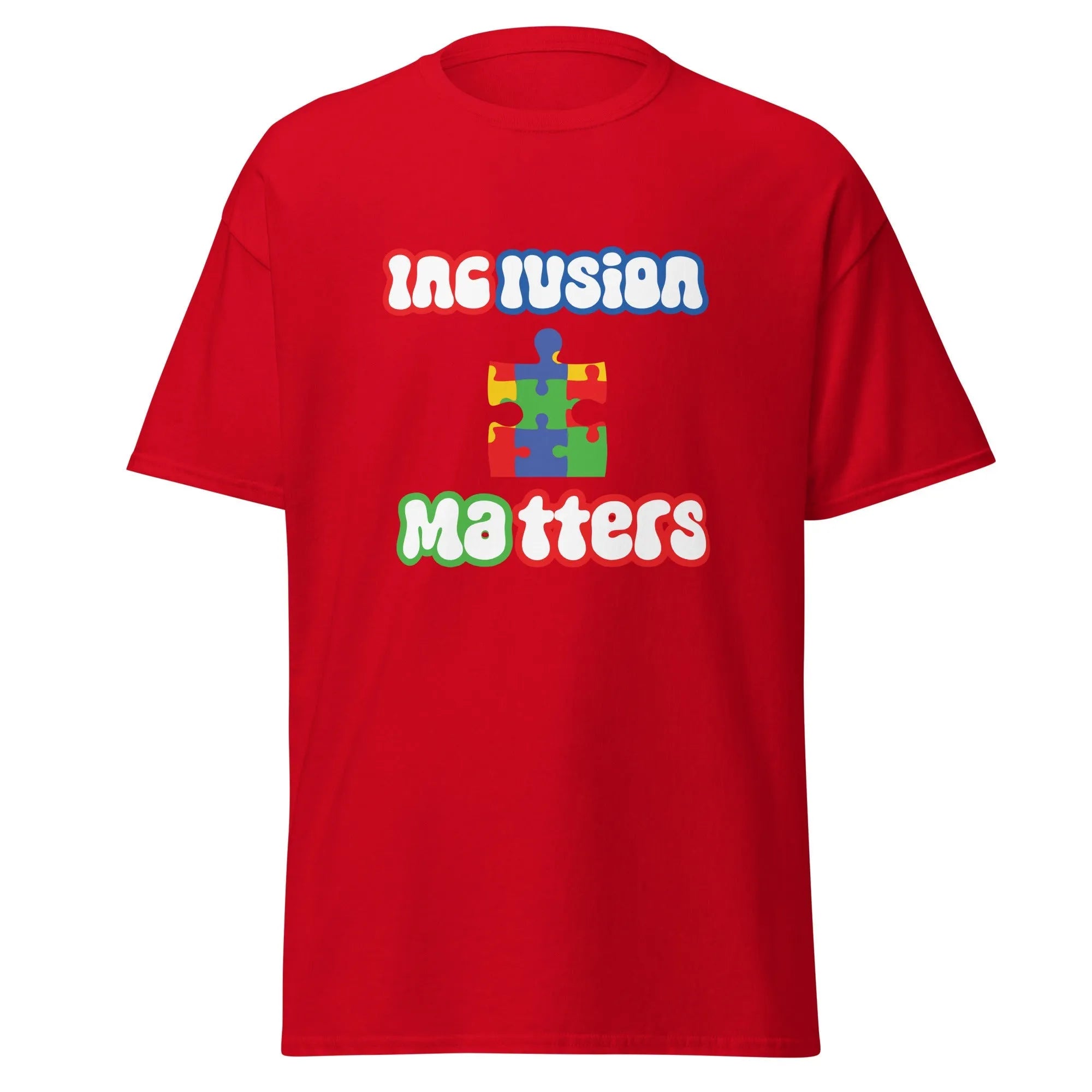 Autism Inclusion Matters Mens Custom T Shirt - Kicks Shoelaces