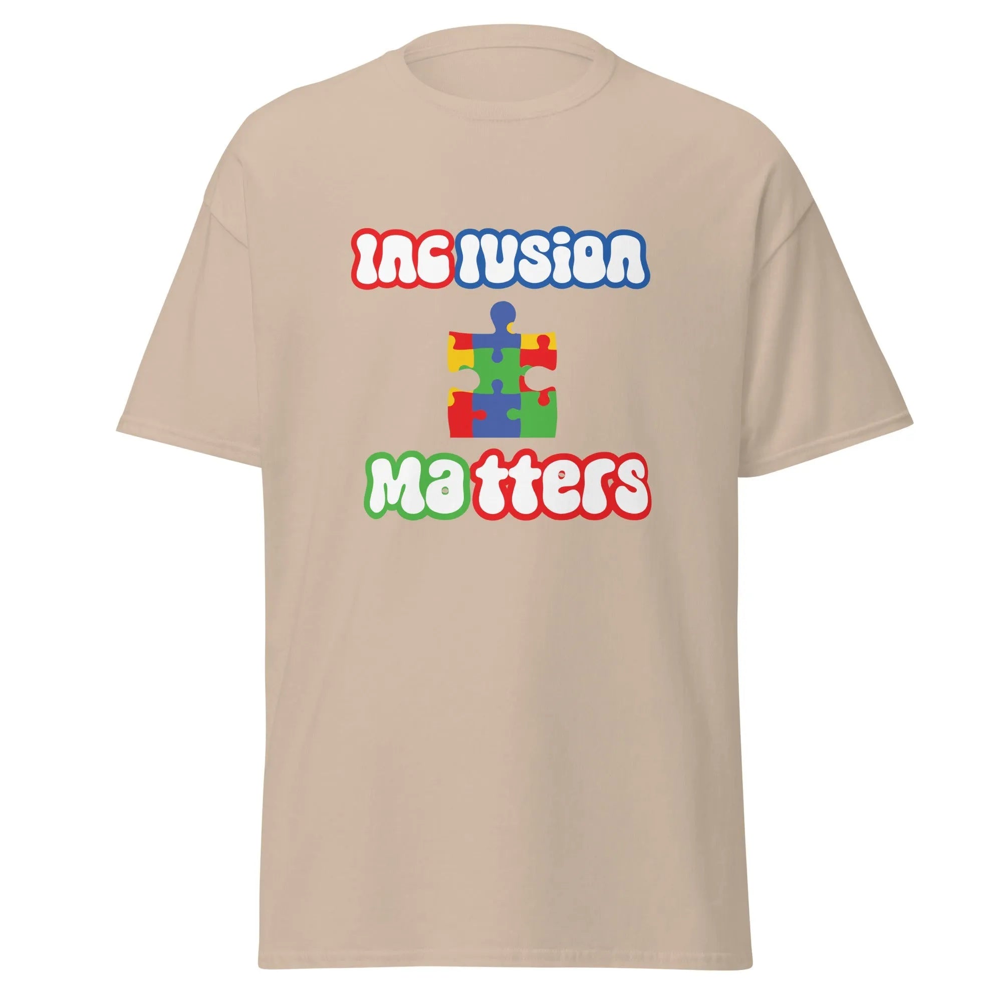 Autism Inclusion Matters Mens Custom T Shirt - Kicks Shoelaces