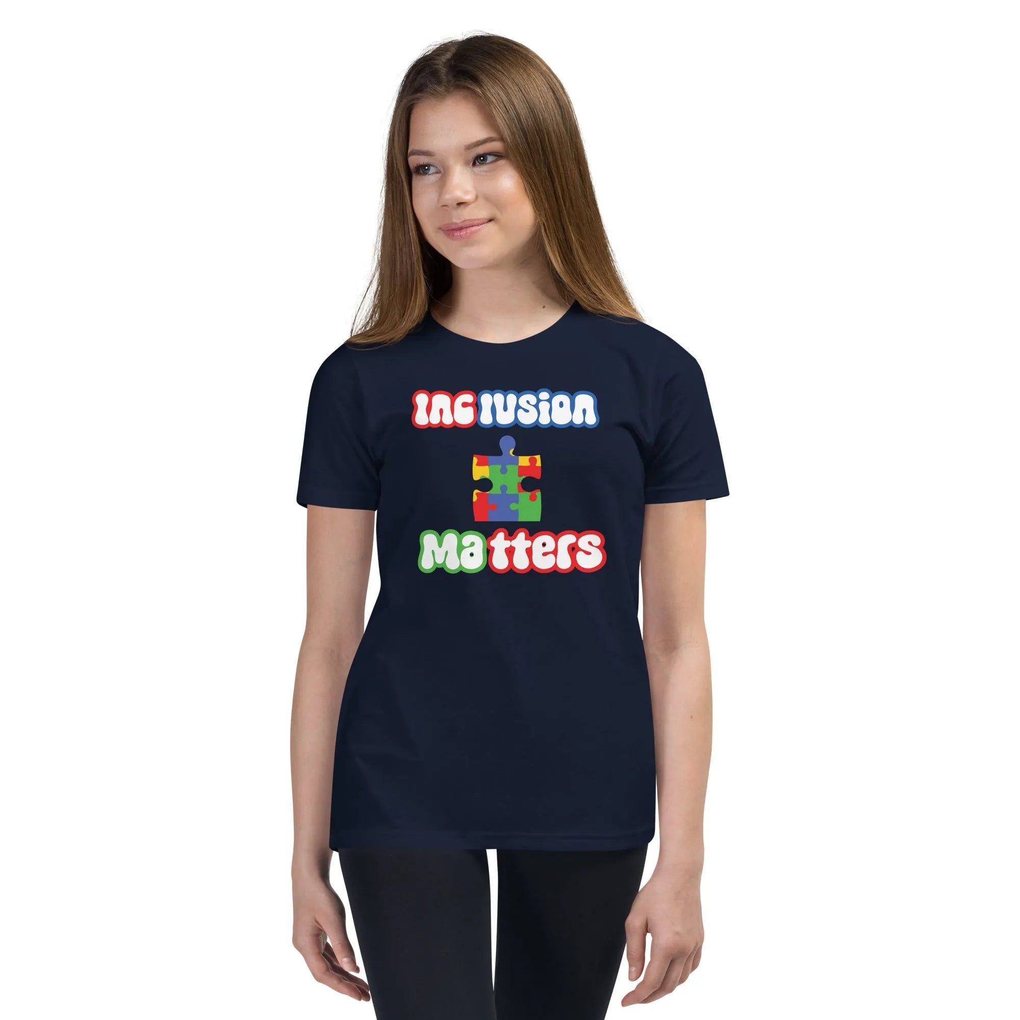 Autism Inclusion Matters Youth Graphic Tees - Kicks Shoelaces