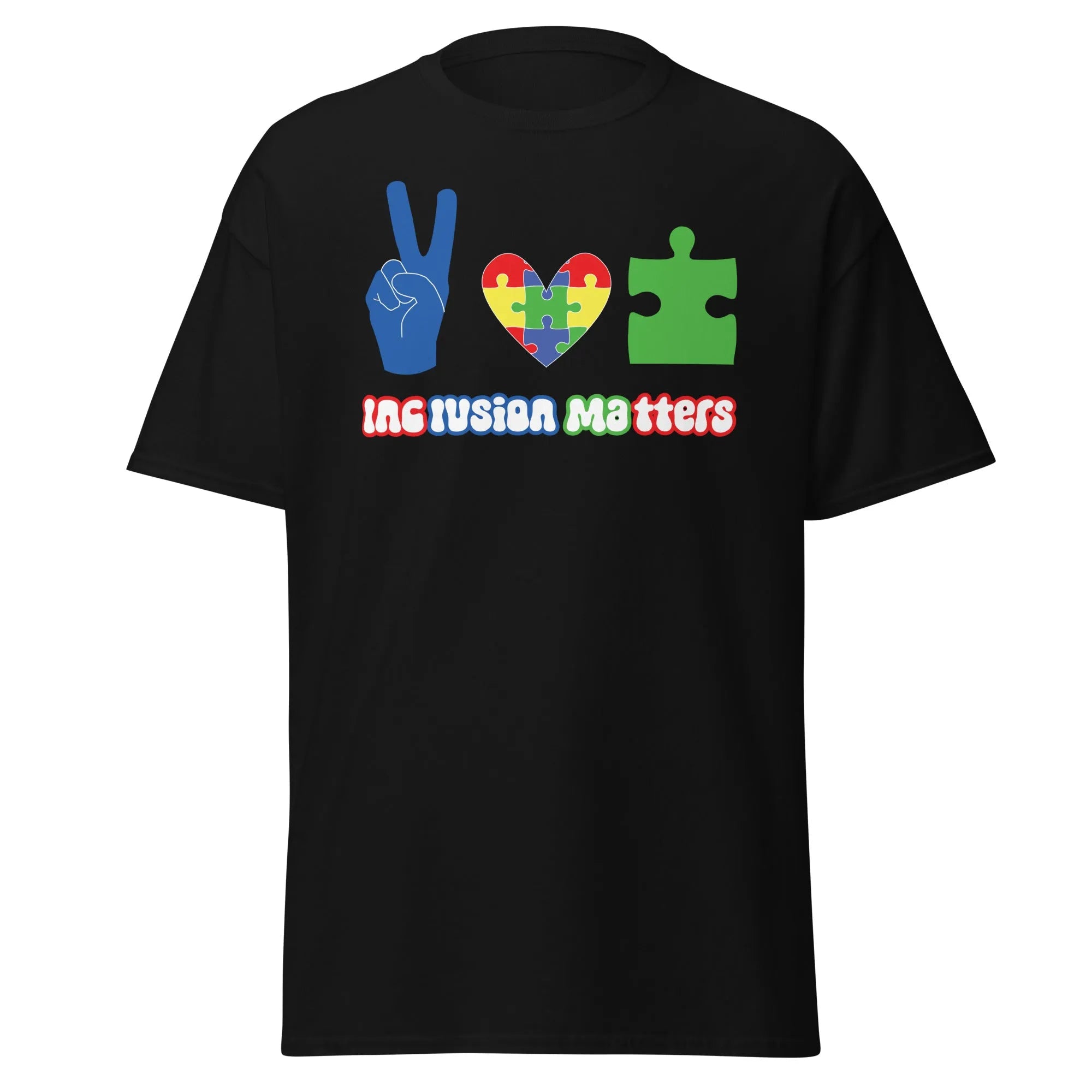 Autism Peace Mens Custom T Shirt - Kicks Shoelaces