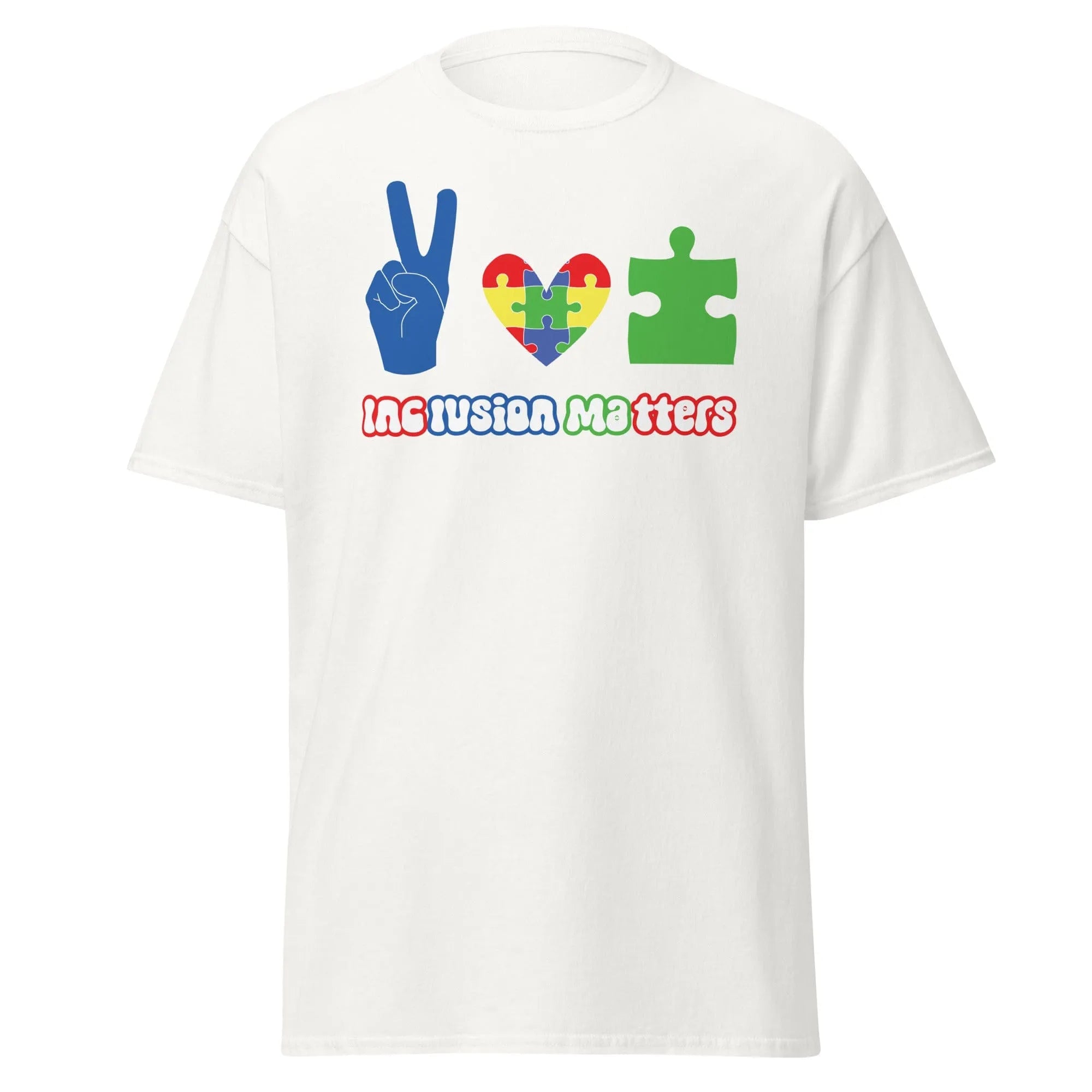 Autism Peace Mens Custom T Shirt - Kicks Shoelaces