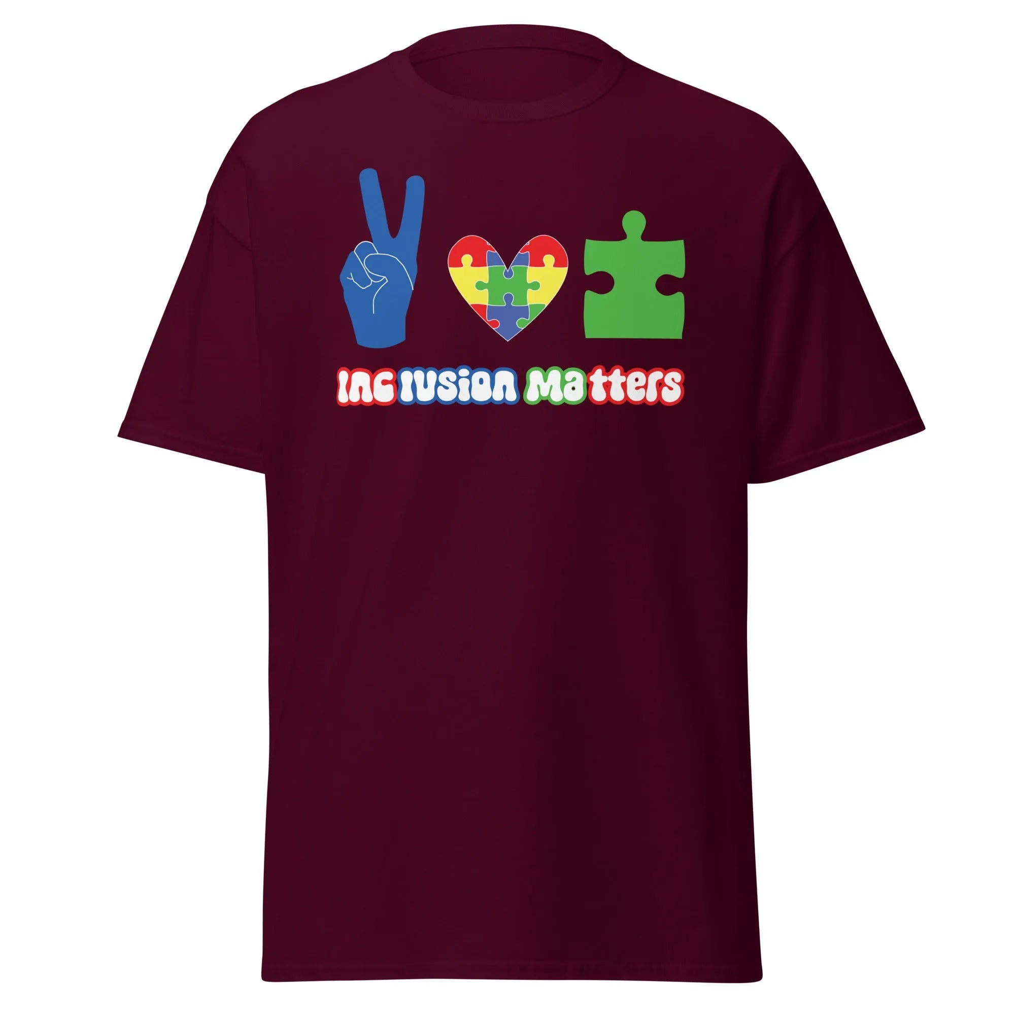 Autism Peace Mens Custom T Shirt - Kicks Shoelaces