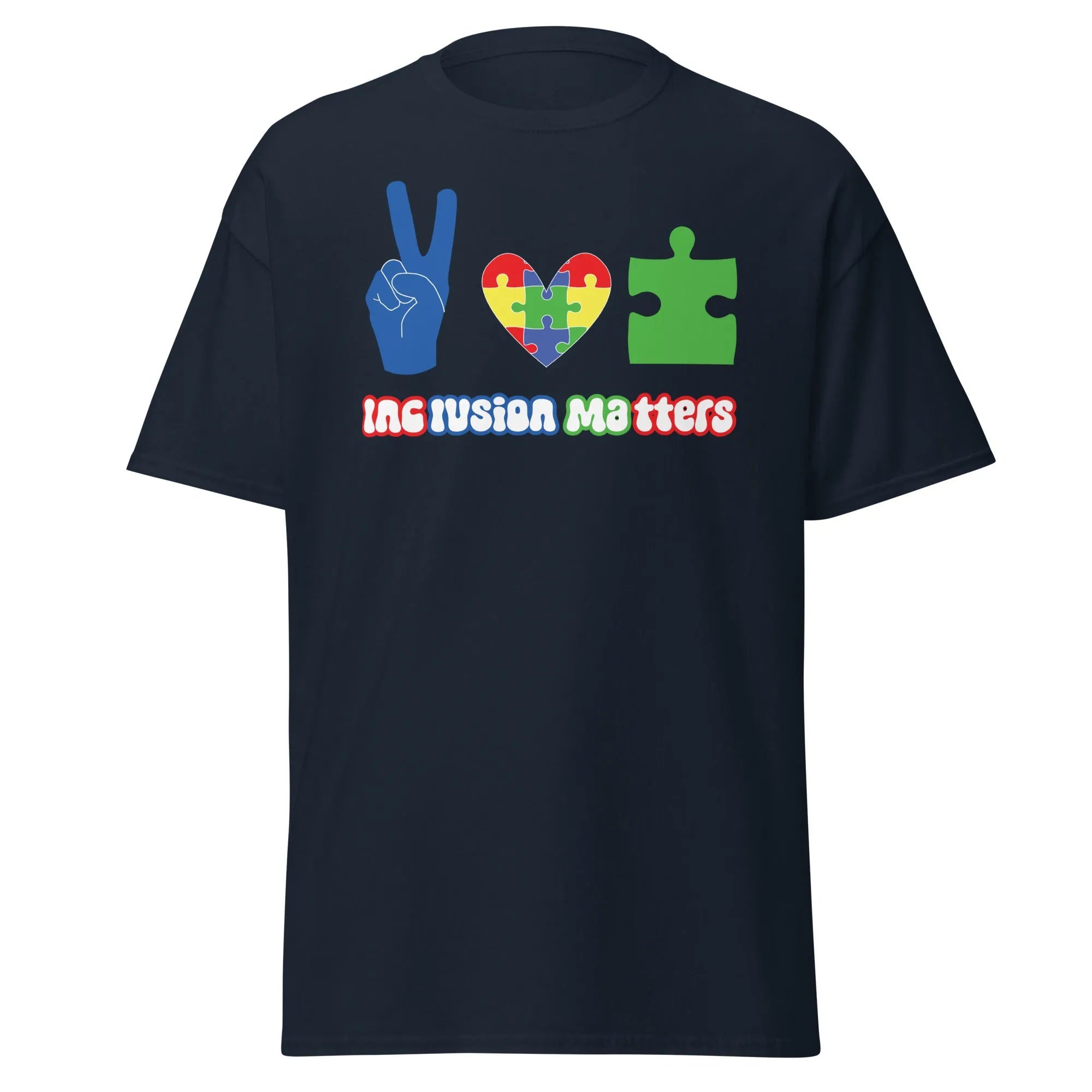 Autism Peace Mens Custom T Shirt - Kicks Shoelaces