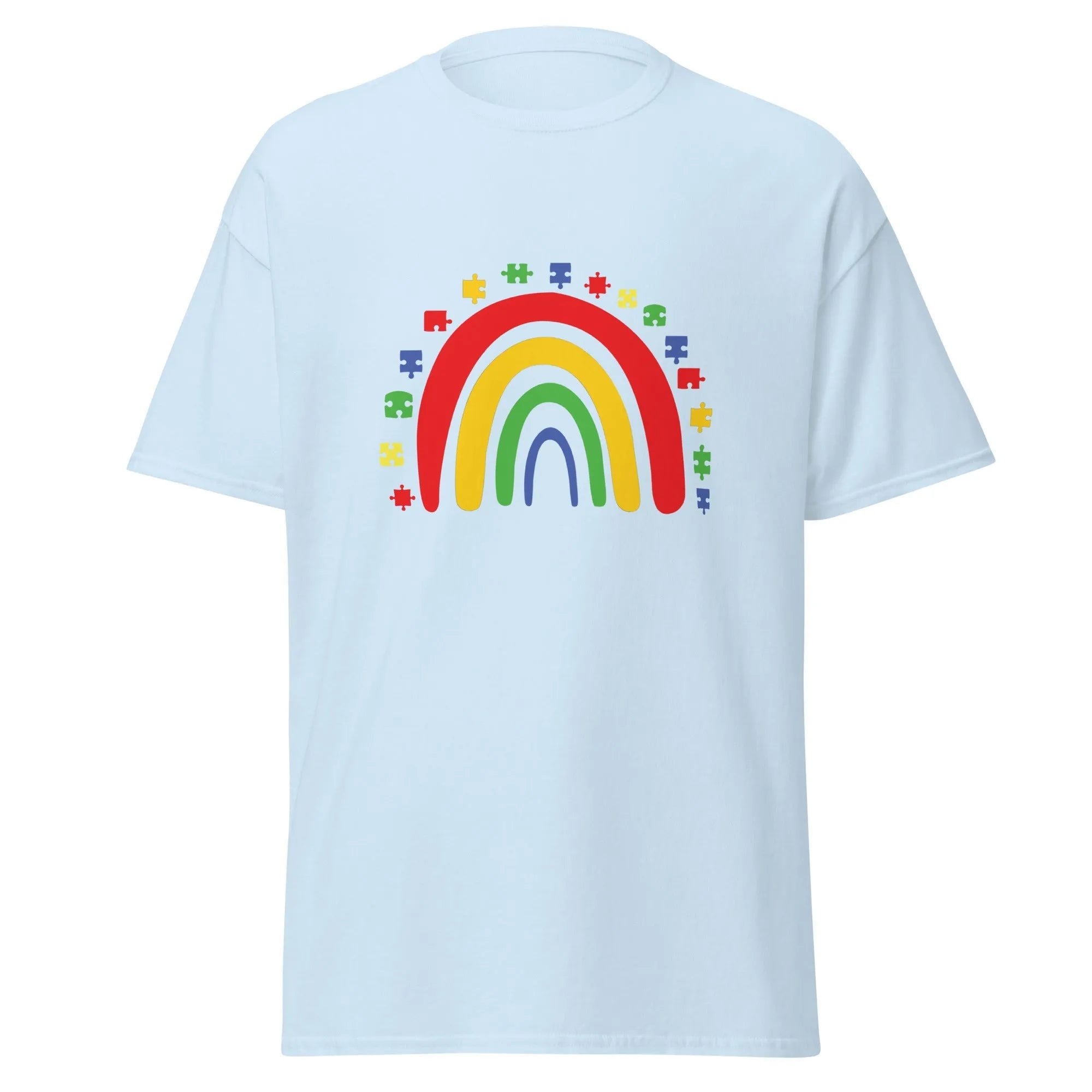 Autism Rainbow Mens Custom T Shirt - Kicks Shoelaces