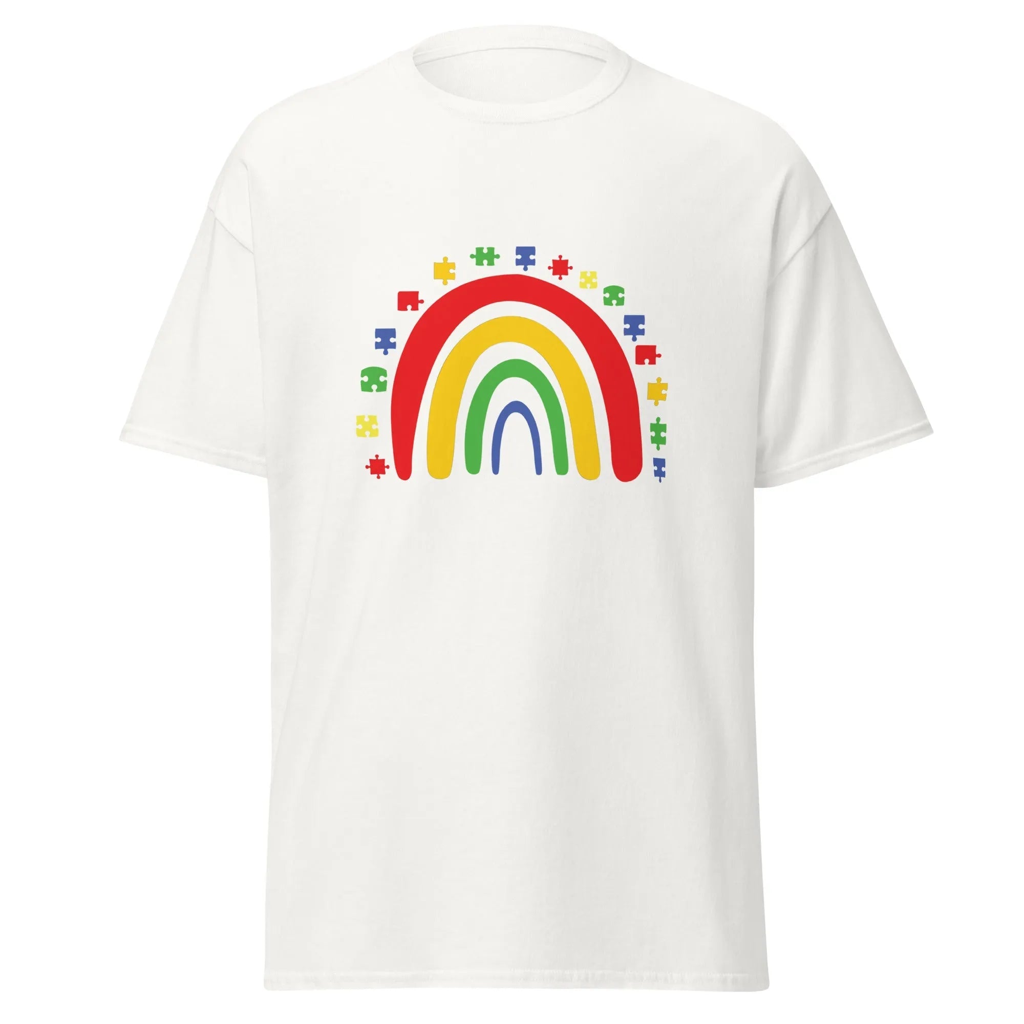 Autism Rainbow Mens Custom T Shirt - Kicks Shoelaces