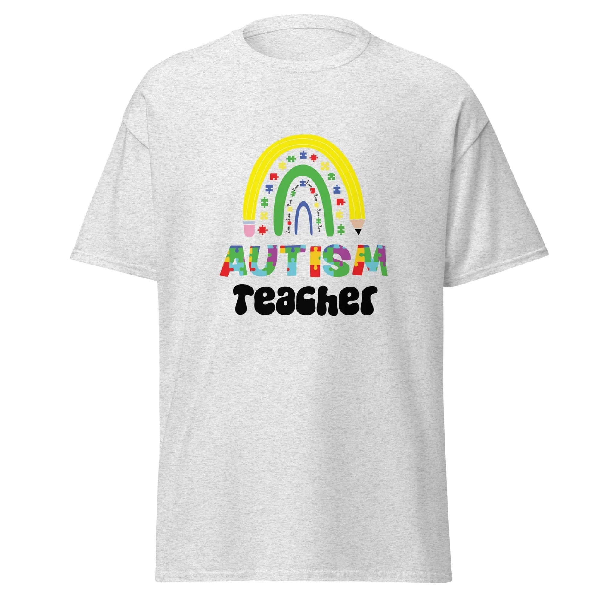 Autism Teacher Mens Custom T Shirt - Kicks Shoelaces