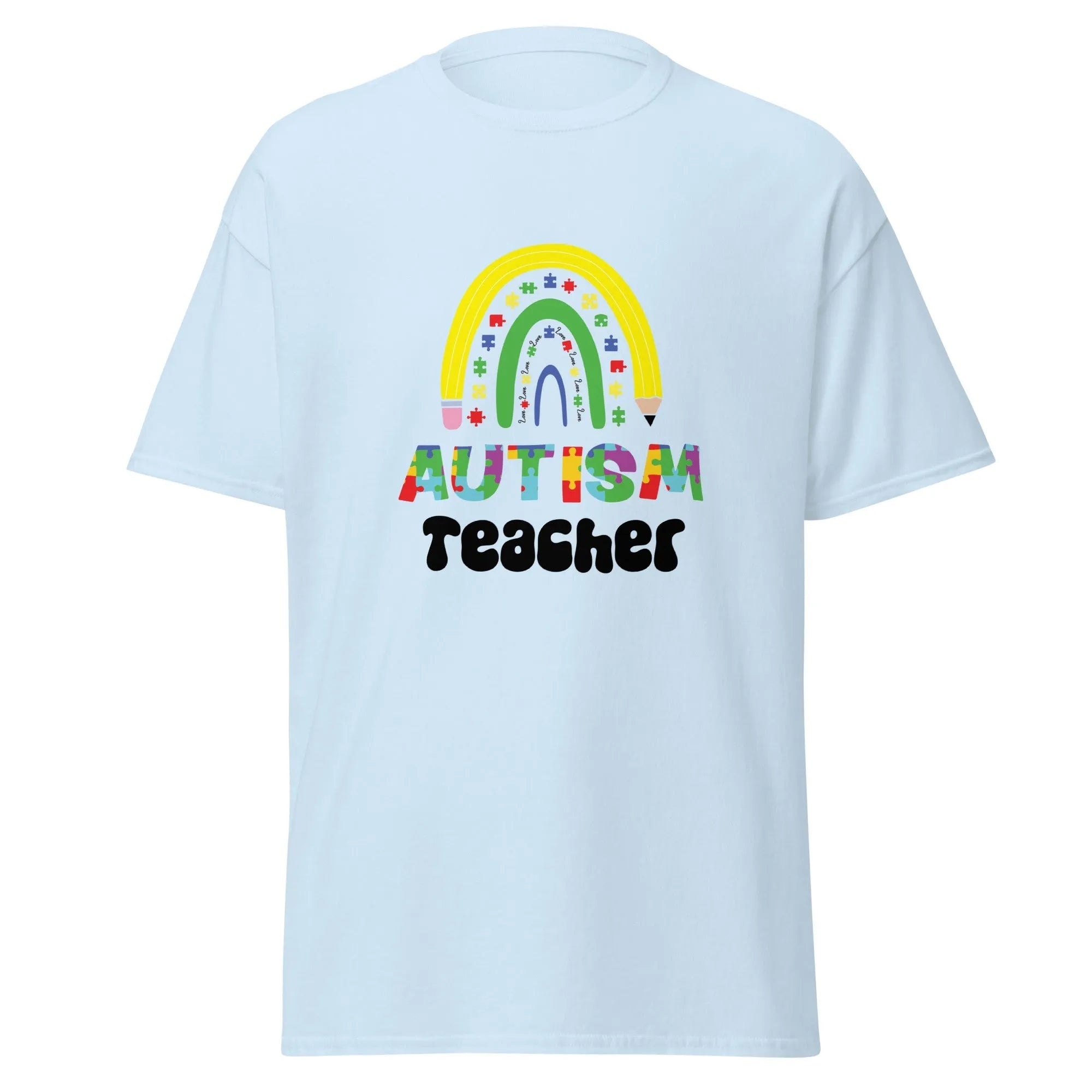 Autism Teacher Mens Custom T Shirt - Kicks Shoelaces