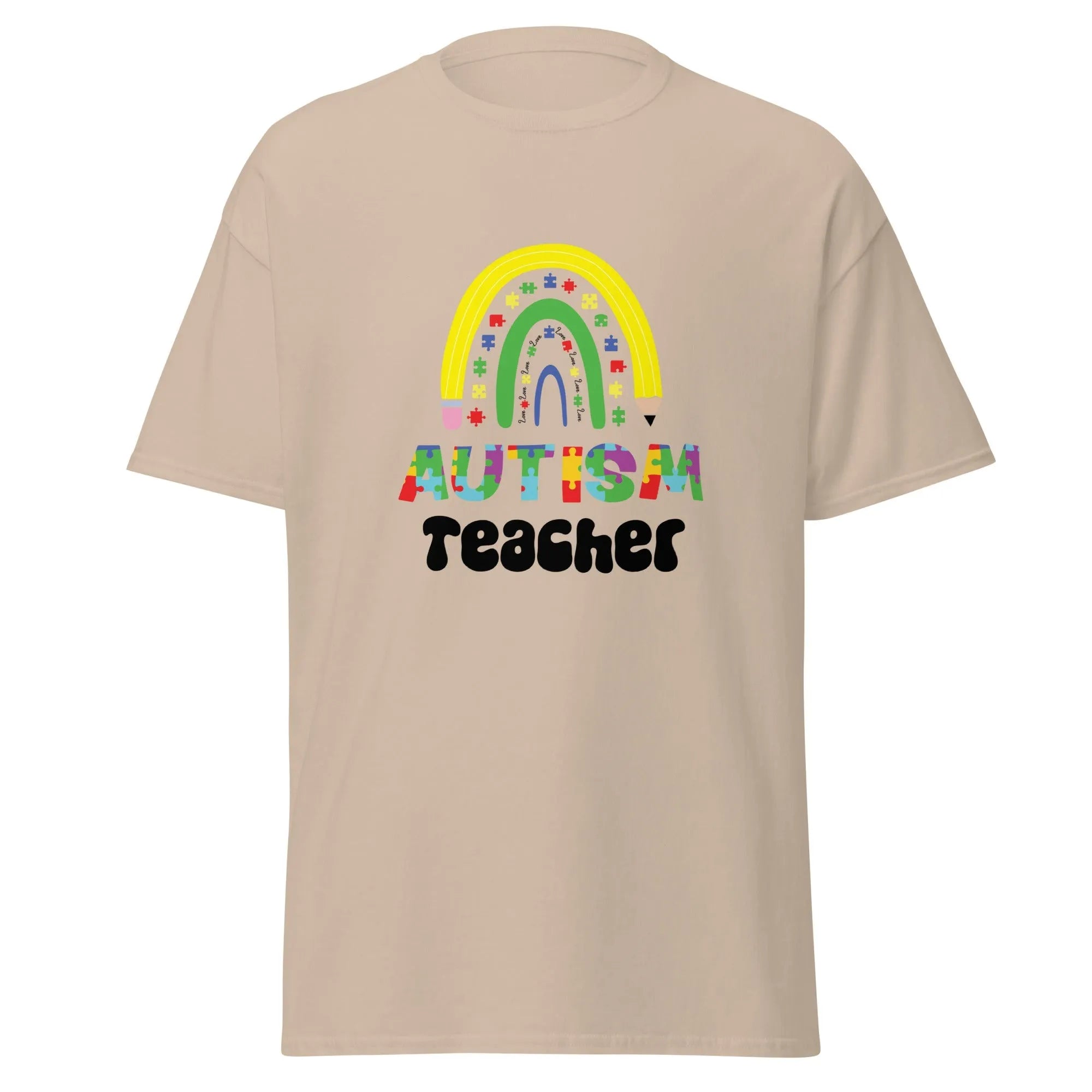Autism Teacher Mens Custom T Shirt - Kicks Shoelaces