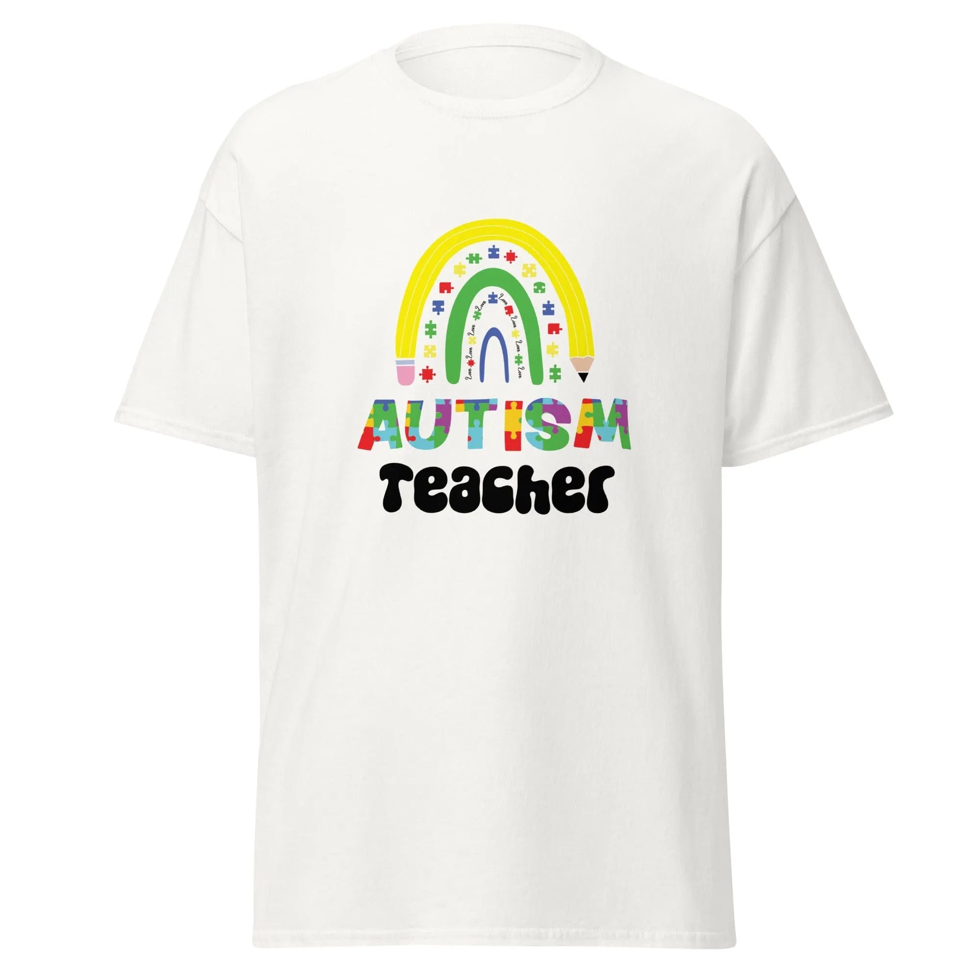 Autism Teacher Mens Custom T Shirt - Kicks Shoelaces