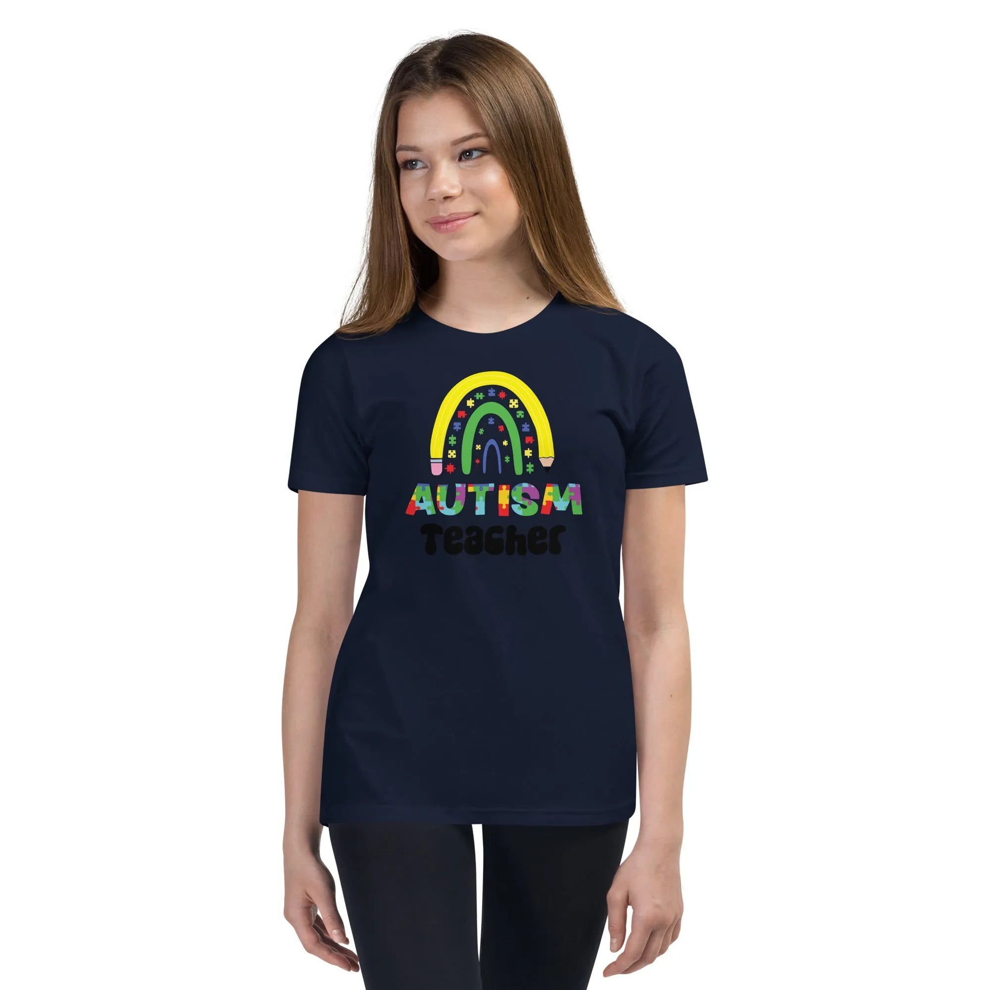 Autism Teacher Youth Graphic Tees - Kicks Shoelaces