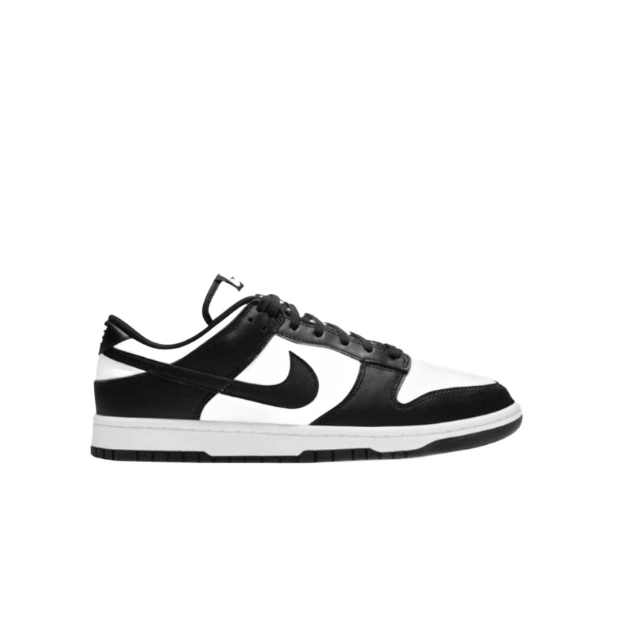 Nike Dunks with Black Replacement Laces by Kicks Shoelaces