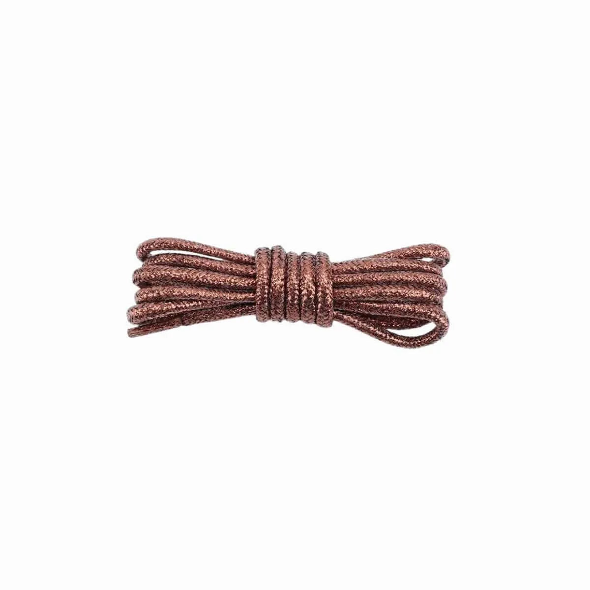 Dim Gray Round Glitter Shoelaces