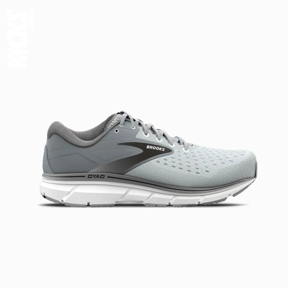 Replacement shoelaces for Brooks Dyad 11 running shoes by Kicks Shoelaces.