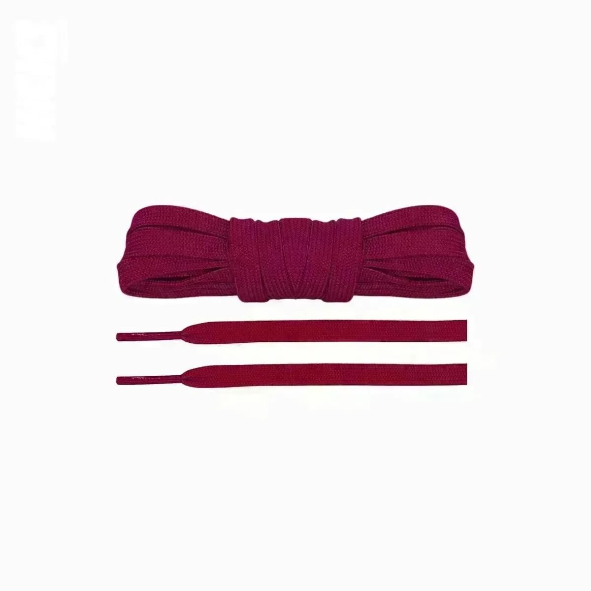 Burgundy Jordan 1 replacement laces, premium flat shoelaces designed for a stylish fit and authentic look by Kicks Shoelaces.