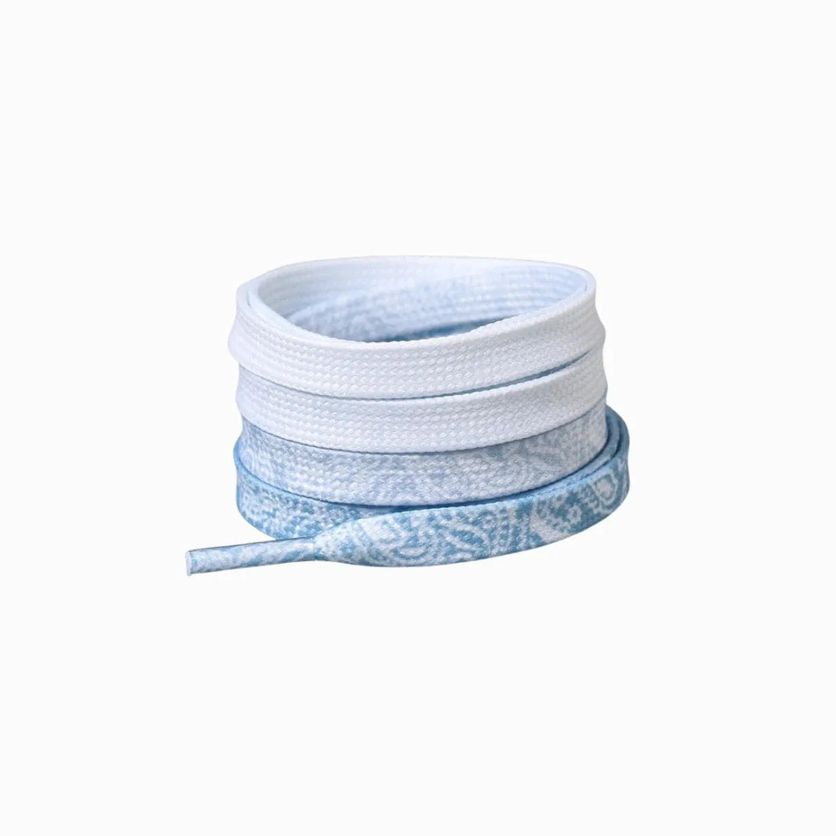 Light Gray Cashew Flower Shoelace Patterns