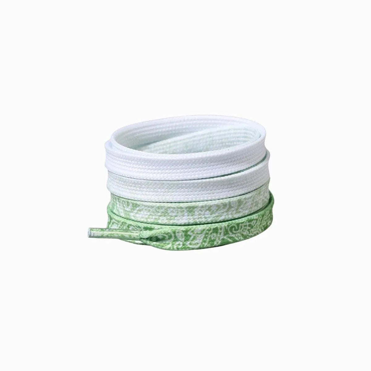 Light Gray Cashew Flower Shoelace Patterns