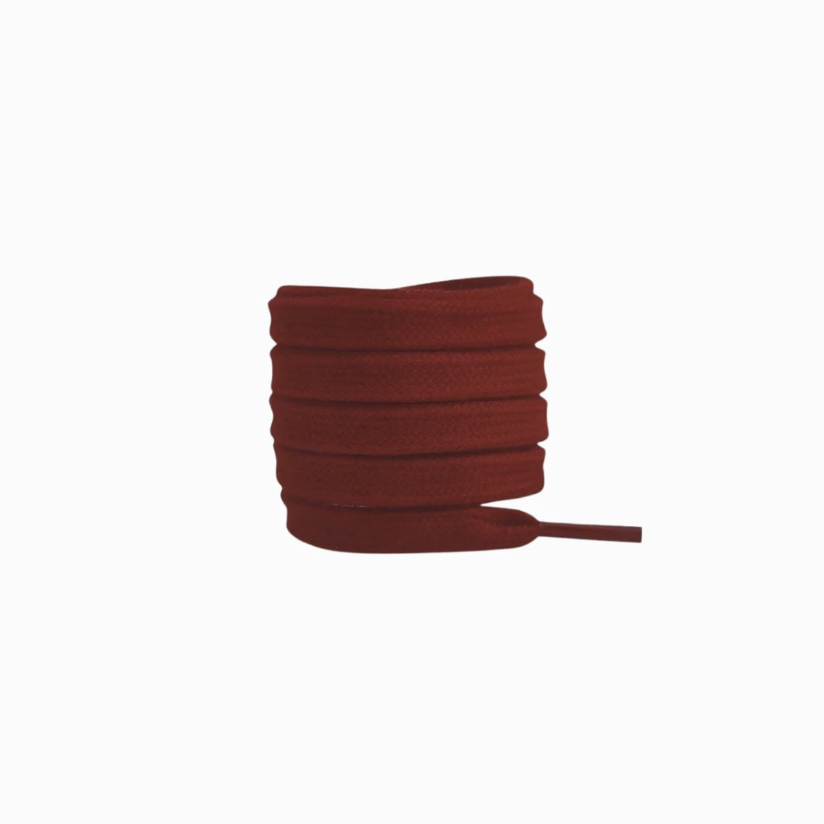 Burgundy flat cotton laces by Kicks Shoelaces, flat durable replacement sneaker laces