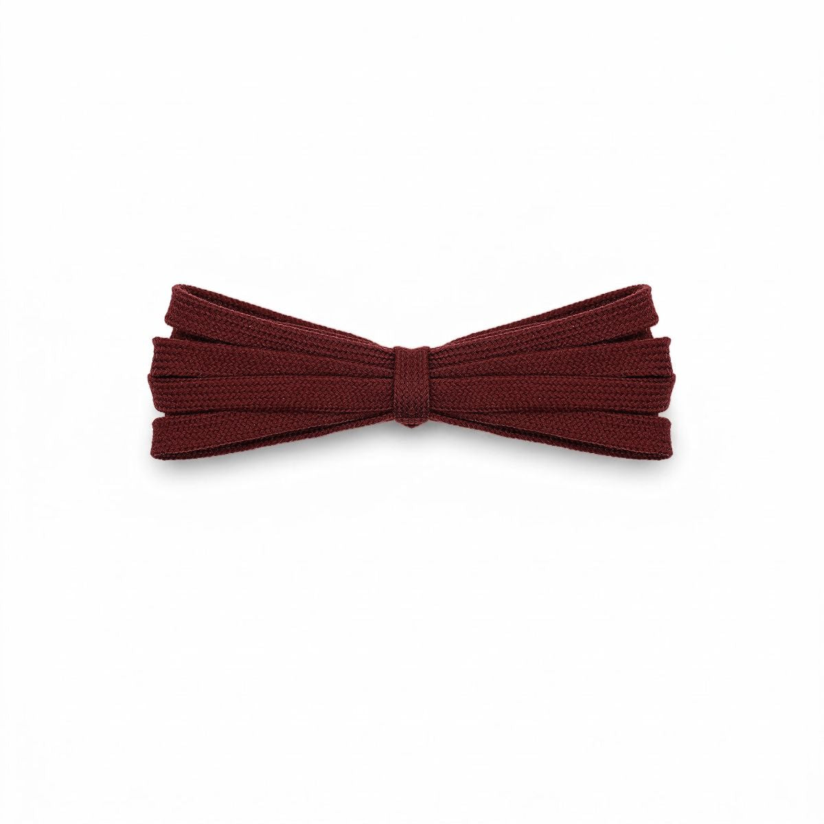 Burgundy flat cotton laces by Kicks Shoelaces, flat durable replacement sneaker laces