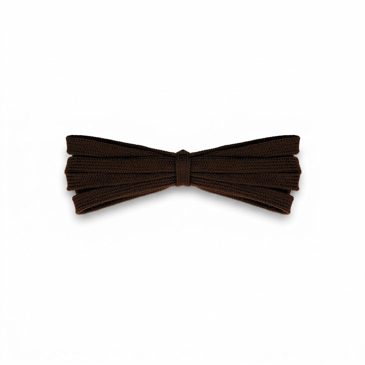 Dark brown flat cotton laces by Kicks Shoelaces, flat durable replacement sneaker laces
