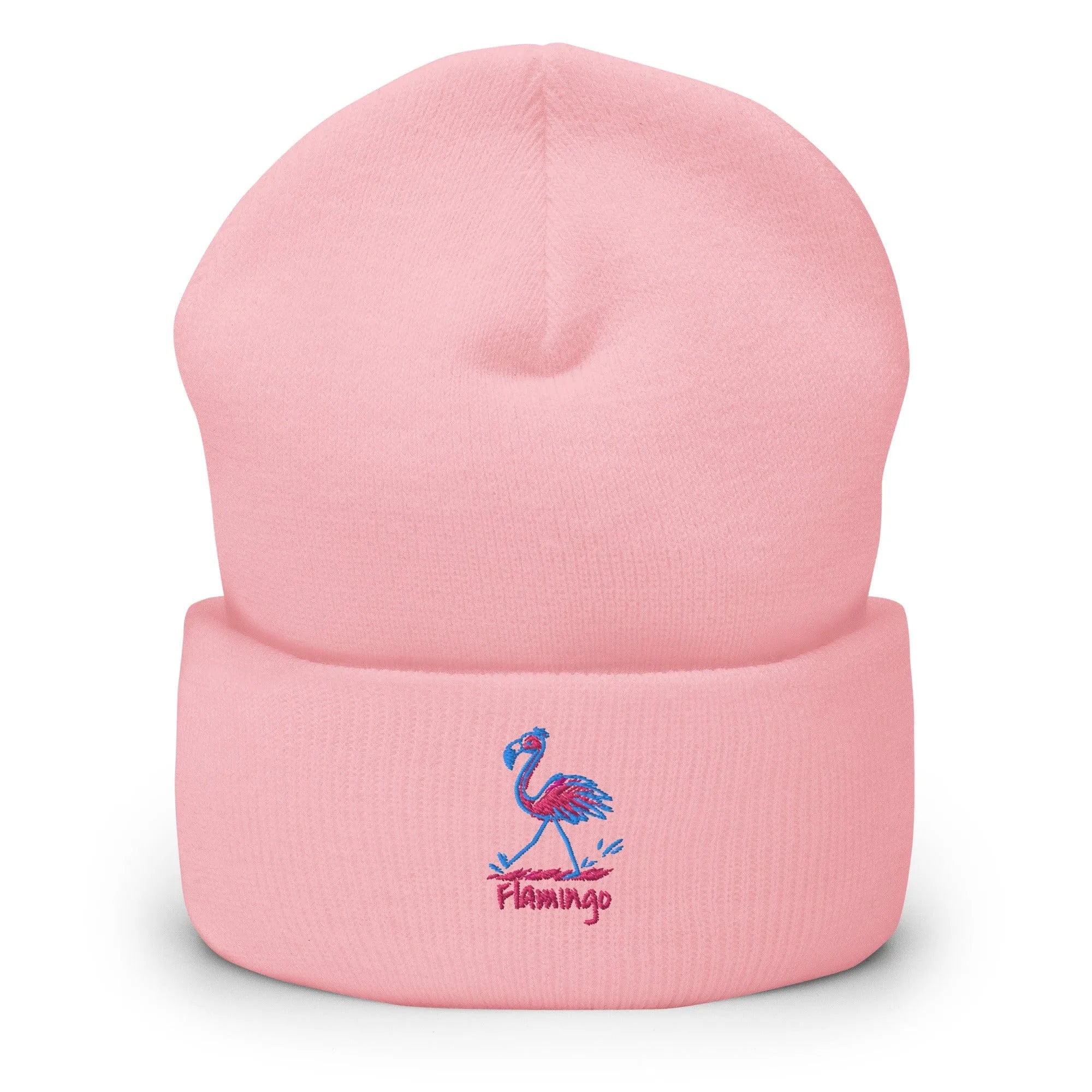 Flamingo Cuffed Beanie