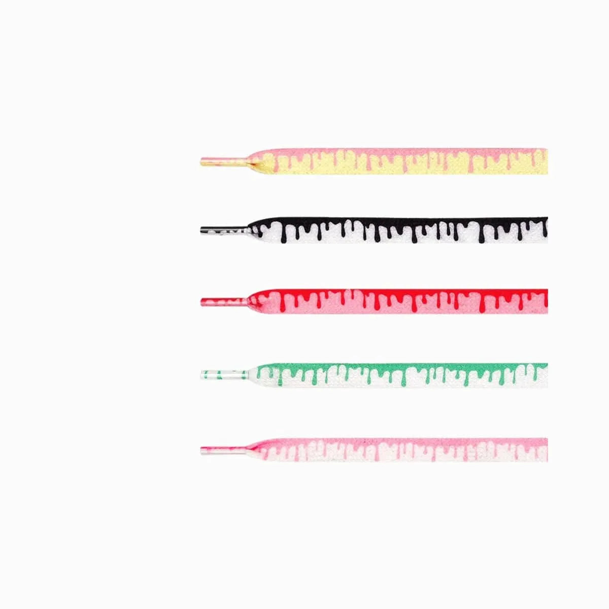 Antique White Personalized Custom Print Shoelaces
