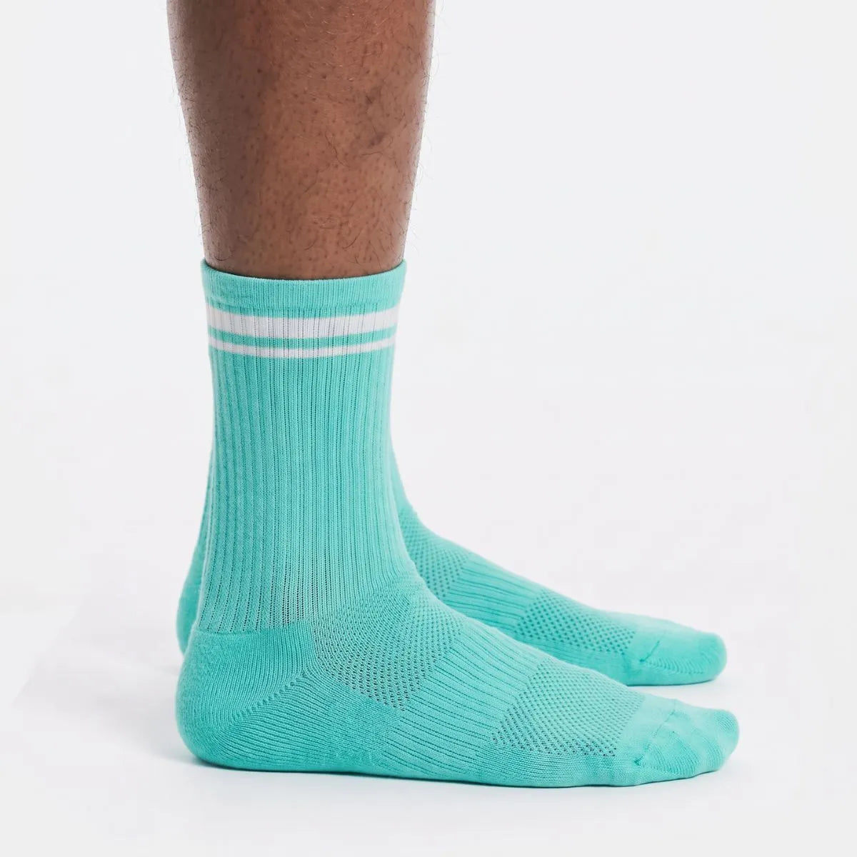 Electric mint sports socks for running, football and training by Kicks Shoelaces