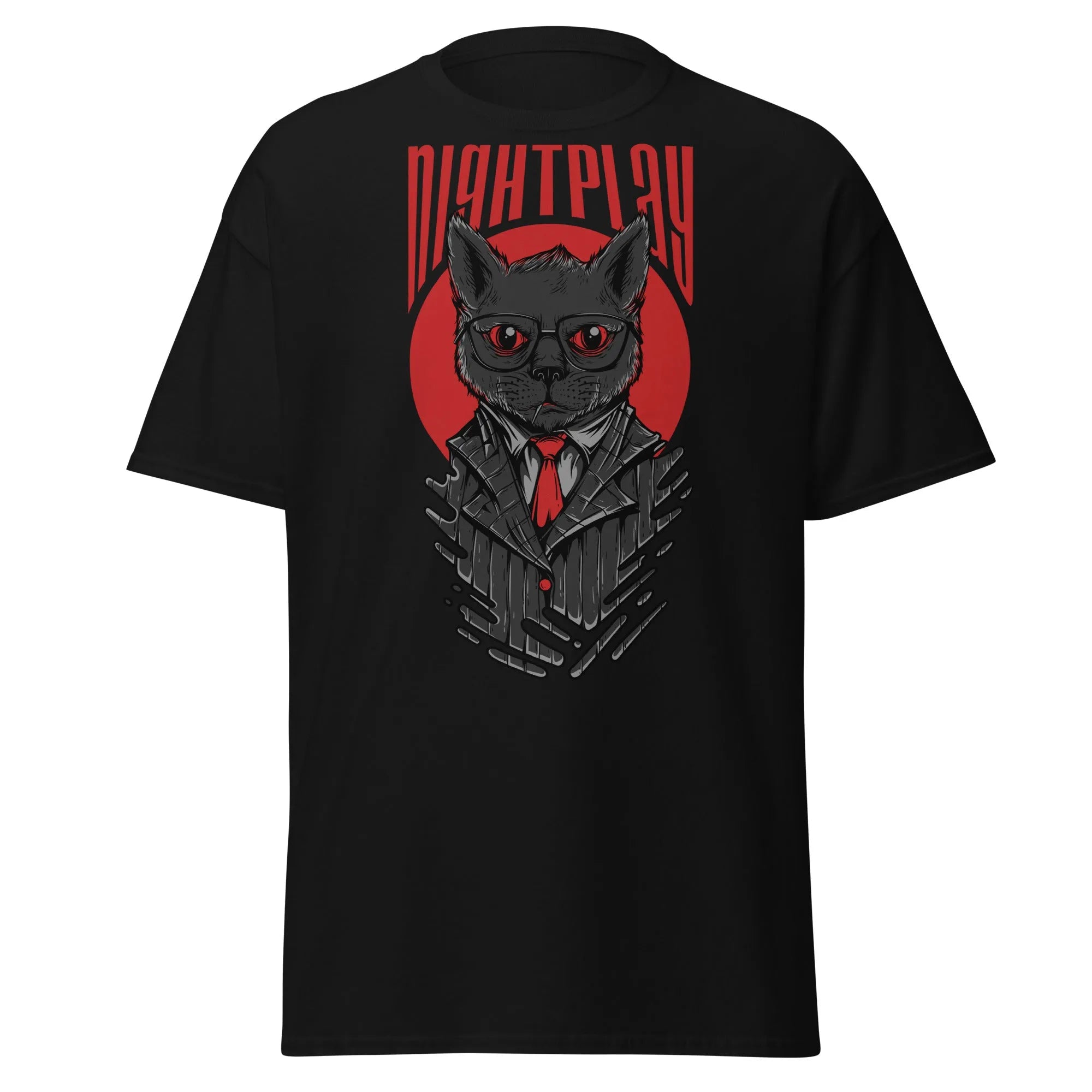 Feline Night Prowler Mens Graphic Tee - Kicks Shoelaces