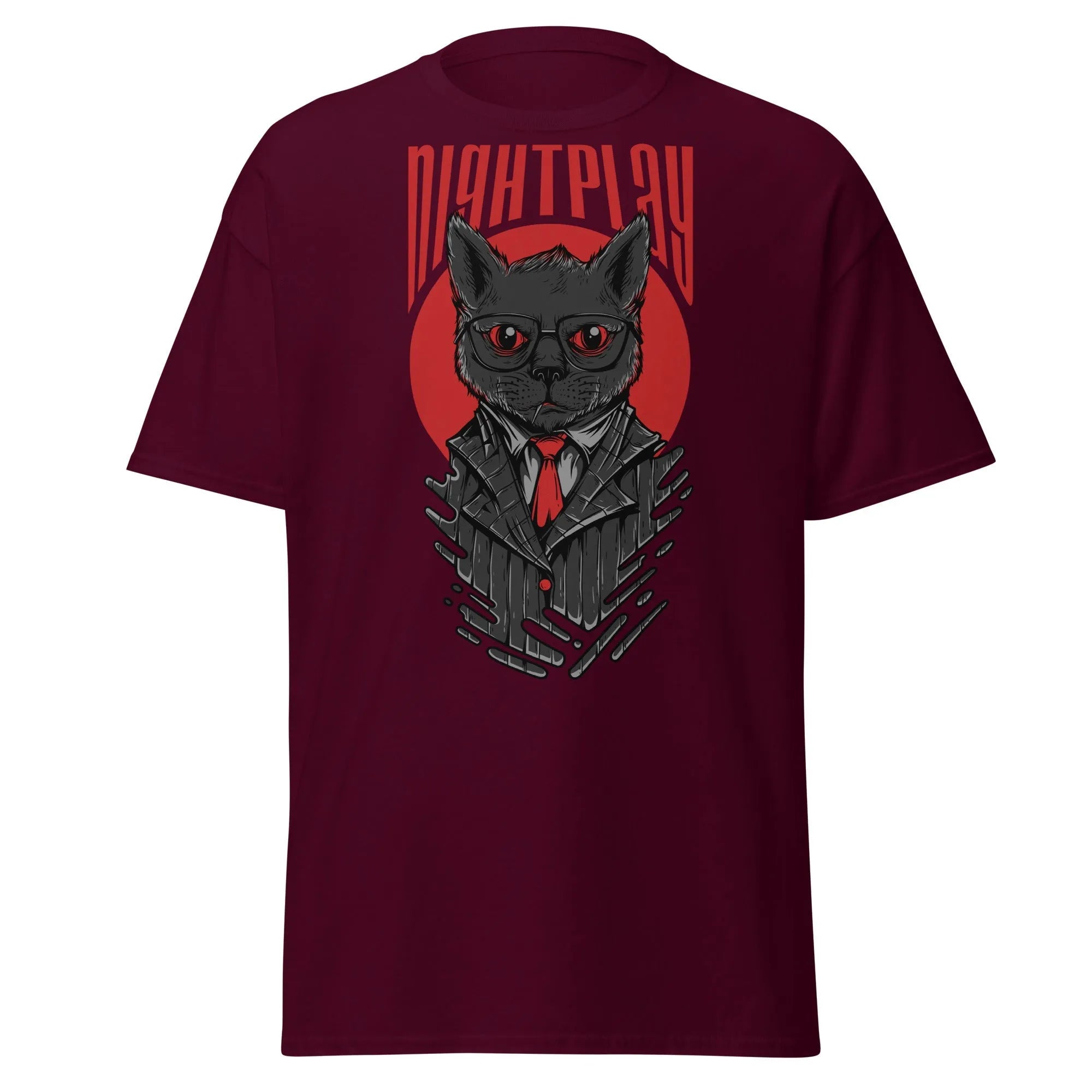 Feline Night Prowler Mens Graphic Tee - Kicks Shoelaces