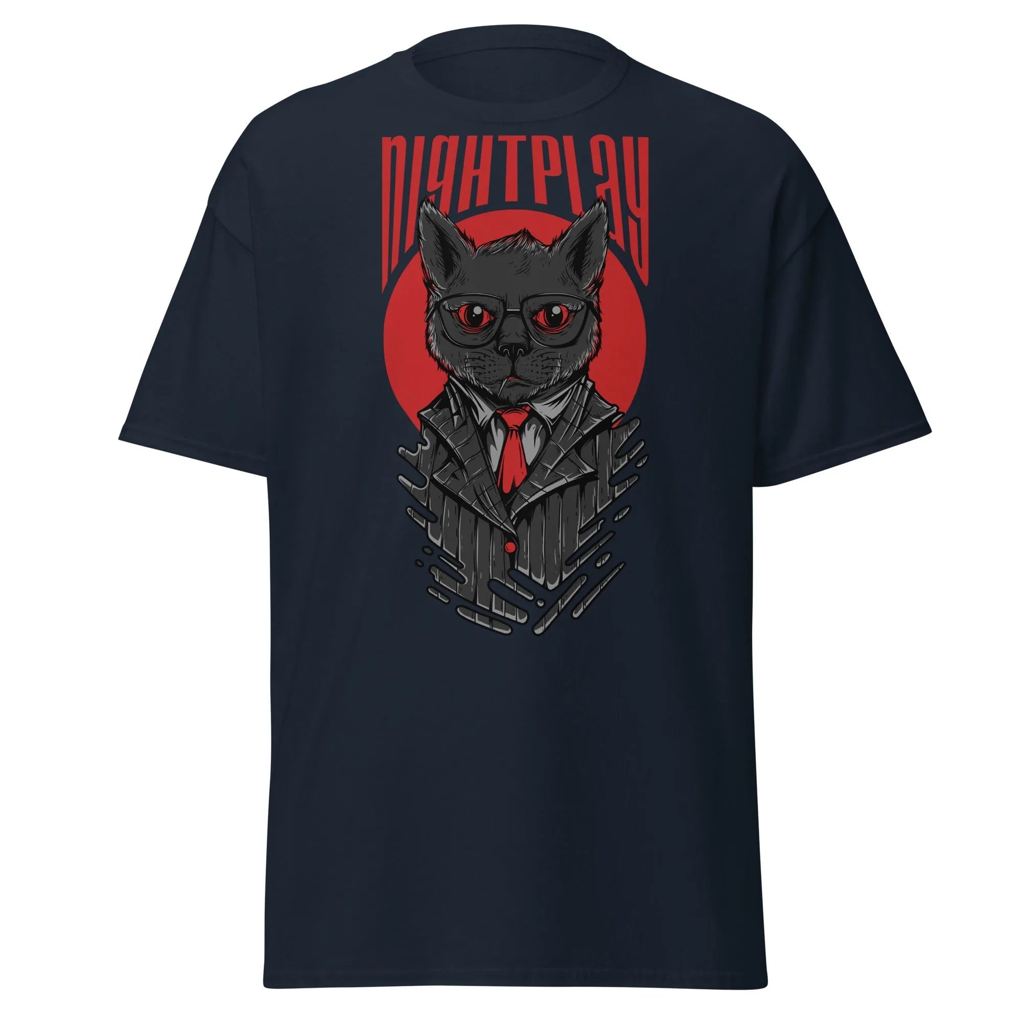 Feline Night Prowler Mens Graphic Tee - Kicks Shoelaces