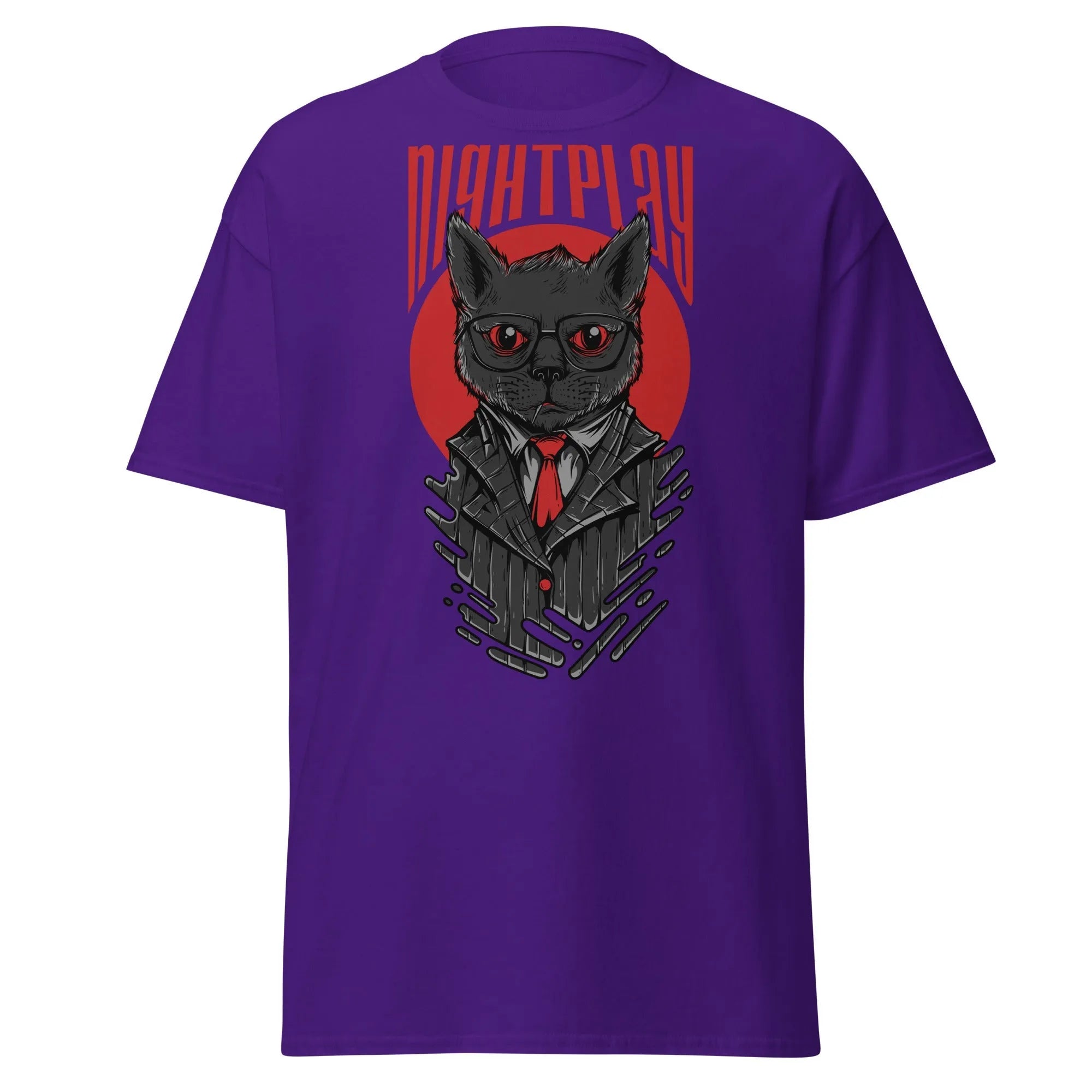Feline Night Prowler Mens Graphic Tee - Kicks Shoelaces