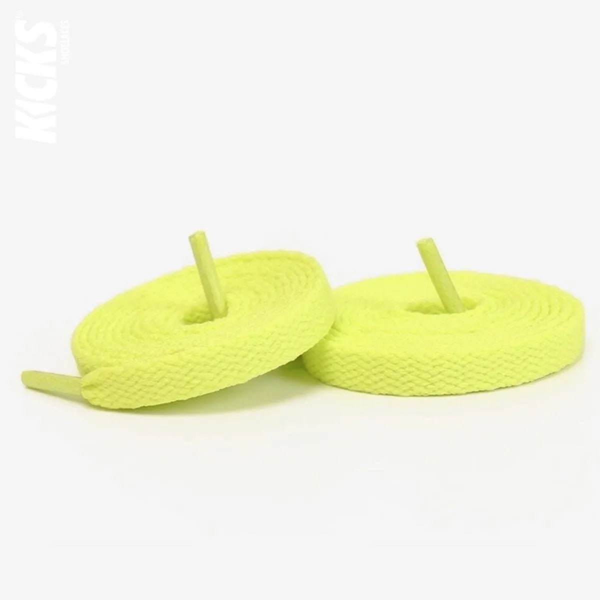 Fluorescent yellow replacement laces for Nike Air Jordan 3 sneakers by Kicks Shoelaces