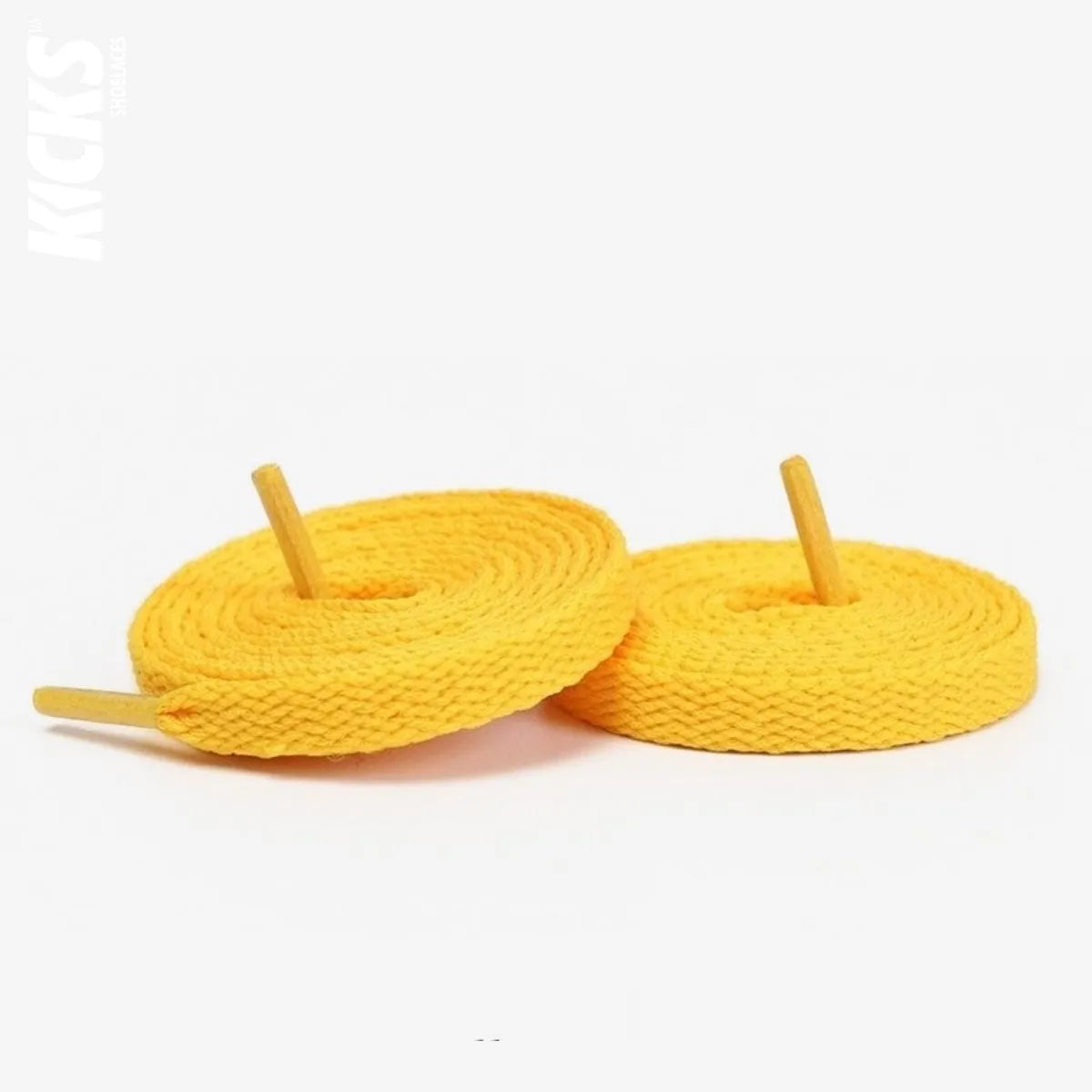 Golden yellow replacement laces for Nike Air Jordan 3 sneakers by Kicks Shoelaces