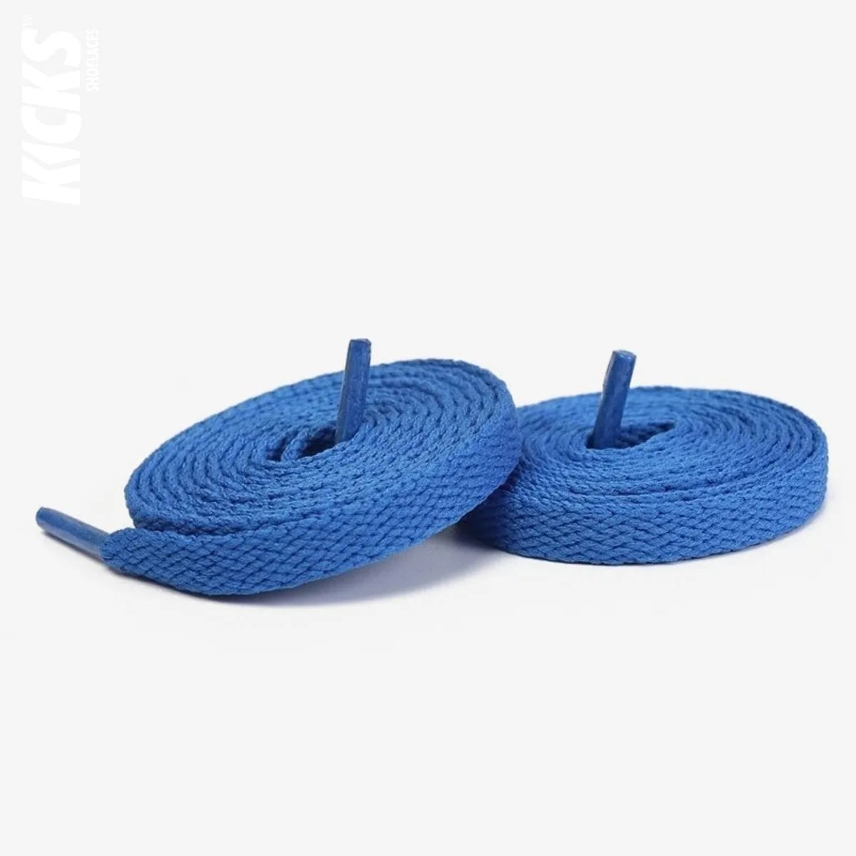 Royal blue replacement laces for Nike Air Jordan 4 sneakers by Kicks Shoelaces