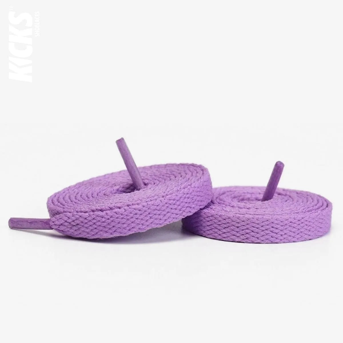 Light purple replacement laces for Nike Air Jordan 8 sneakers by Kicks Shoelaces