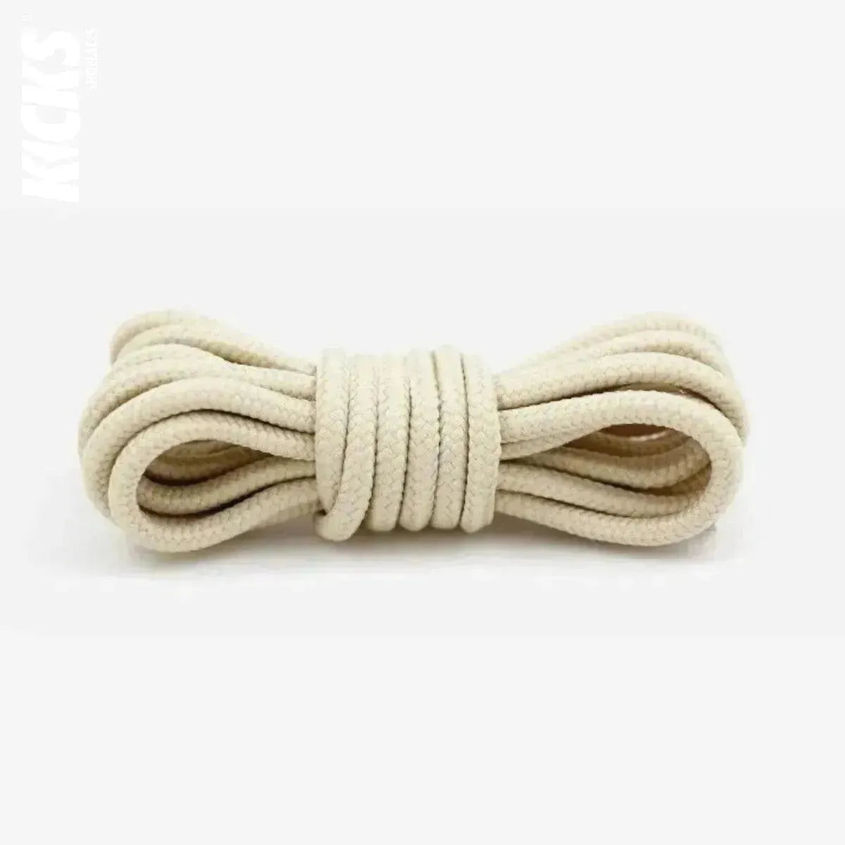 Beige replacement laces for Jordan Flight Club 91 sneakers, round shoelaces by Kicks Shoelaces