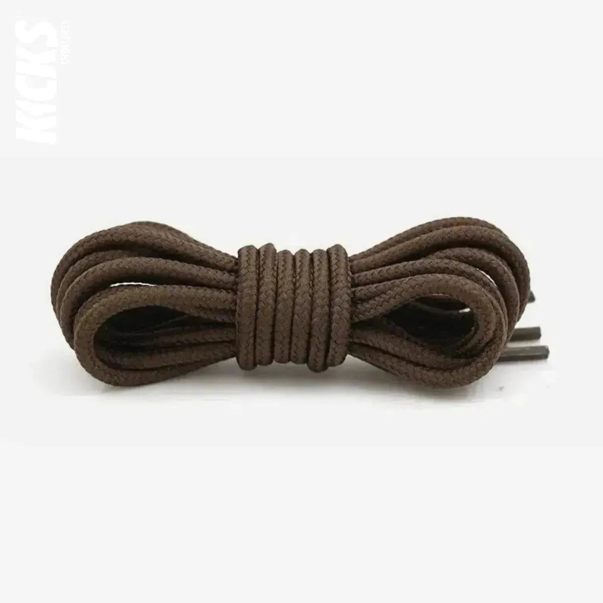 Brown replacement laces for Jordan Flight Club 91 sneakers, round shoelaces by Kicks Shoelaces