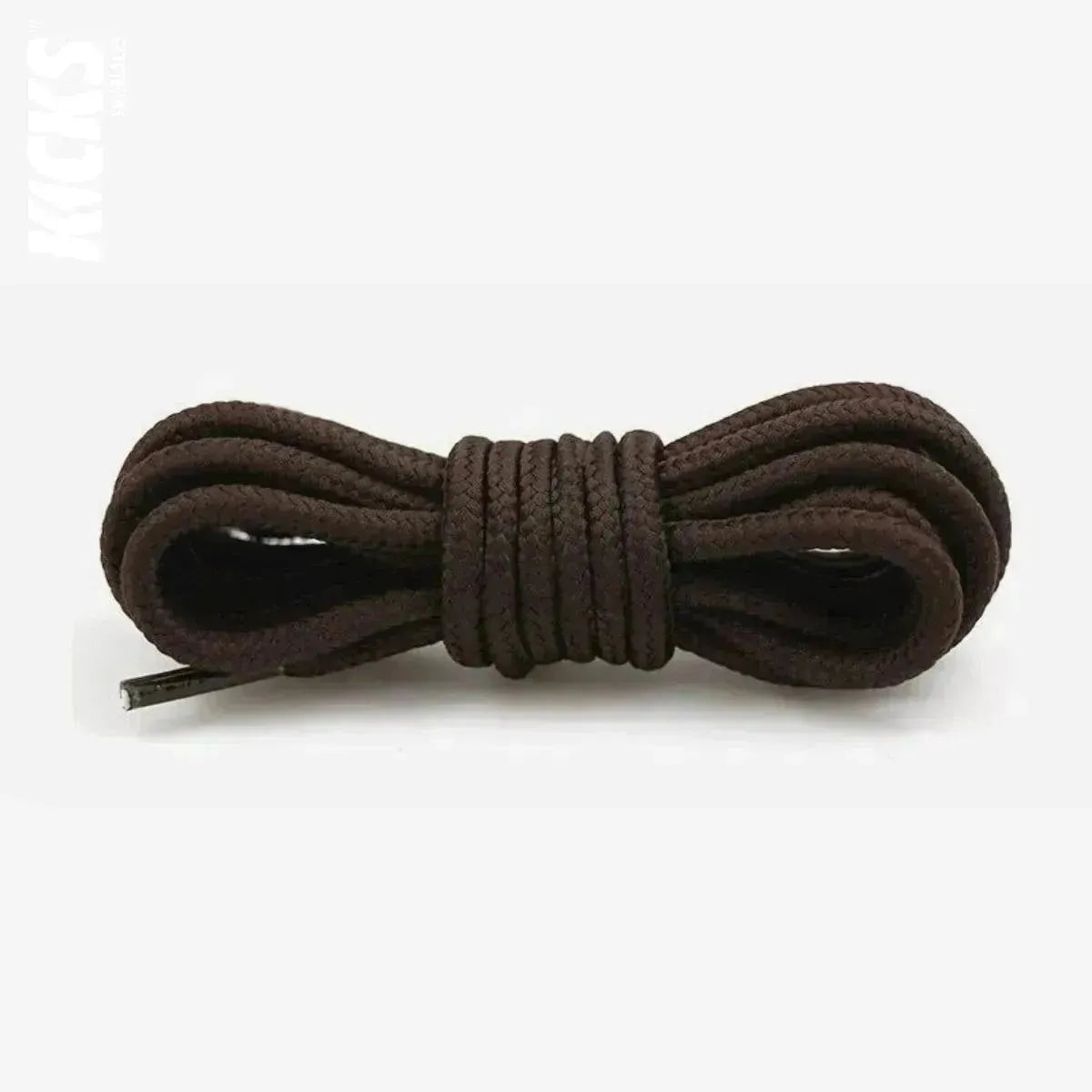 Dark brown replacement laces for Jordan Flight Club 91 sneakers, round shoelaces by Kicks Shoelaces