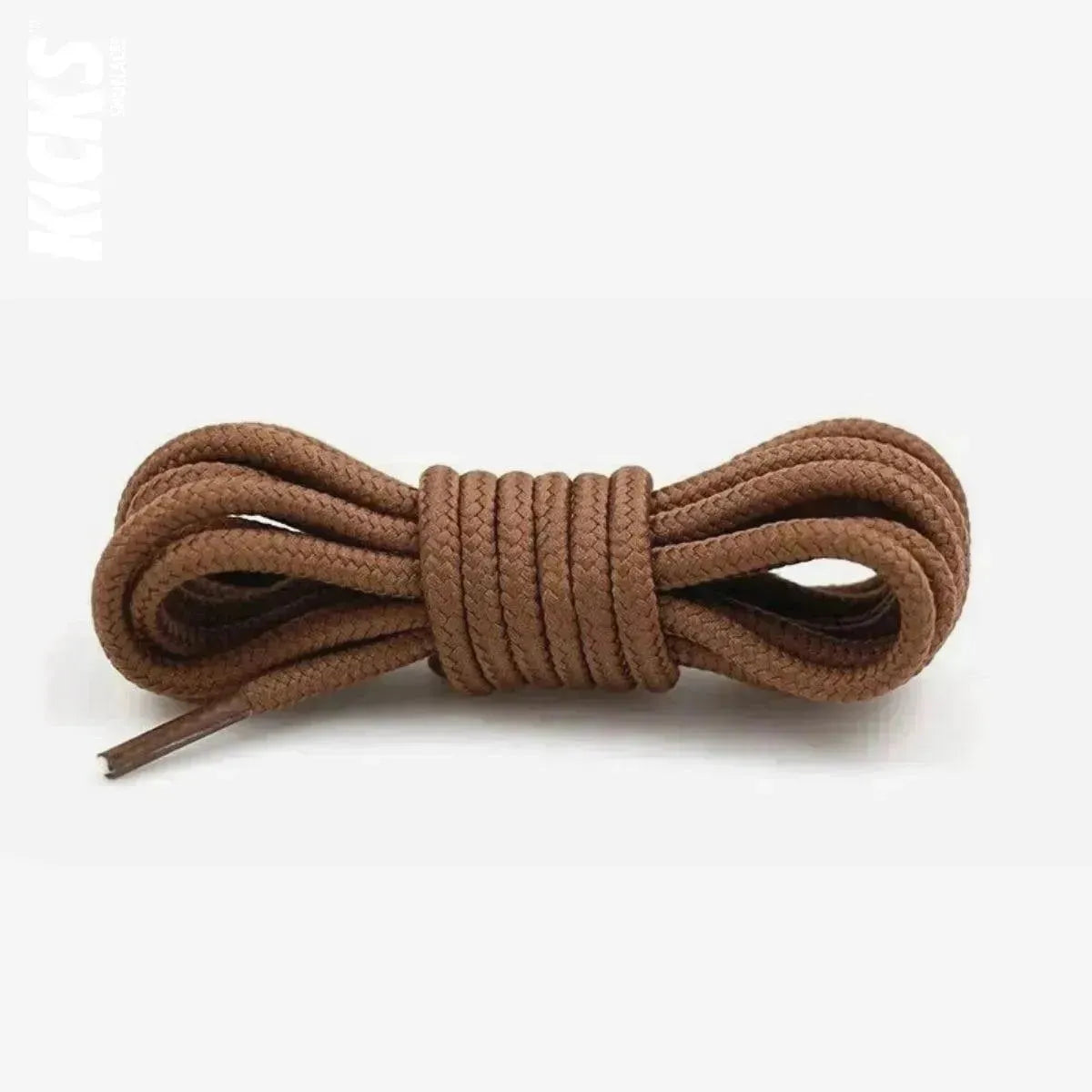 Golden brown replacement laces for Jordan Flight Club 91 sneakers, round shoelaces by Kicks Shoelaces