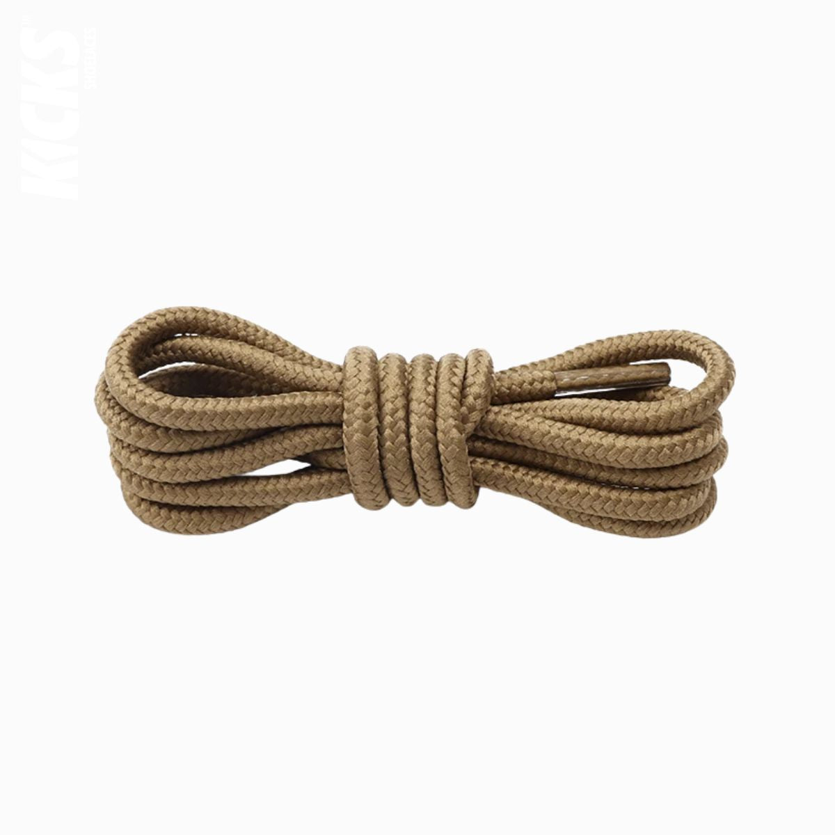 Light brown replacement laces for Jordan Flight Club 91 sneakers, round shoelaces by Kicks Shoelaces